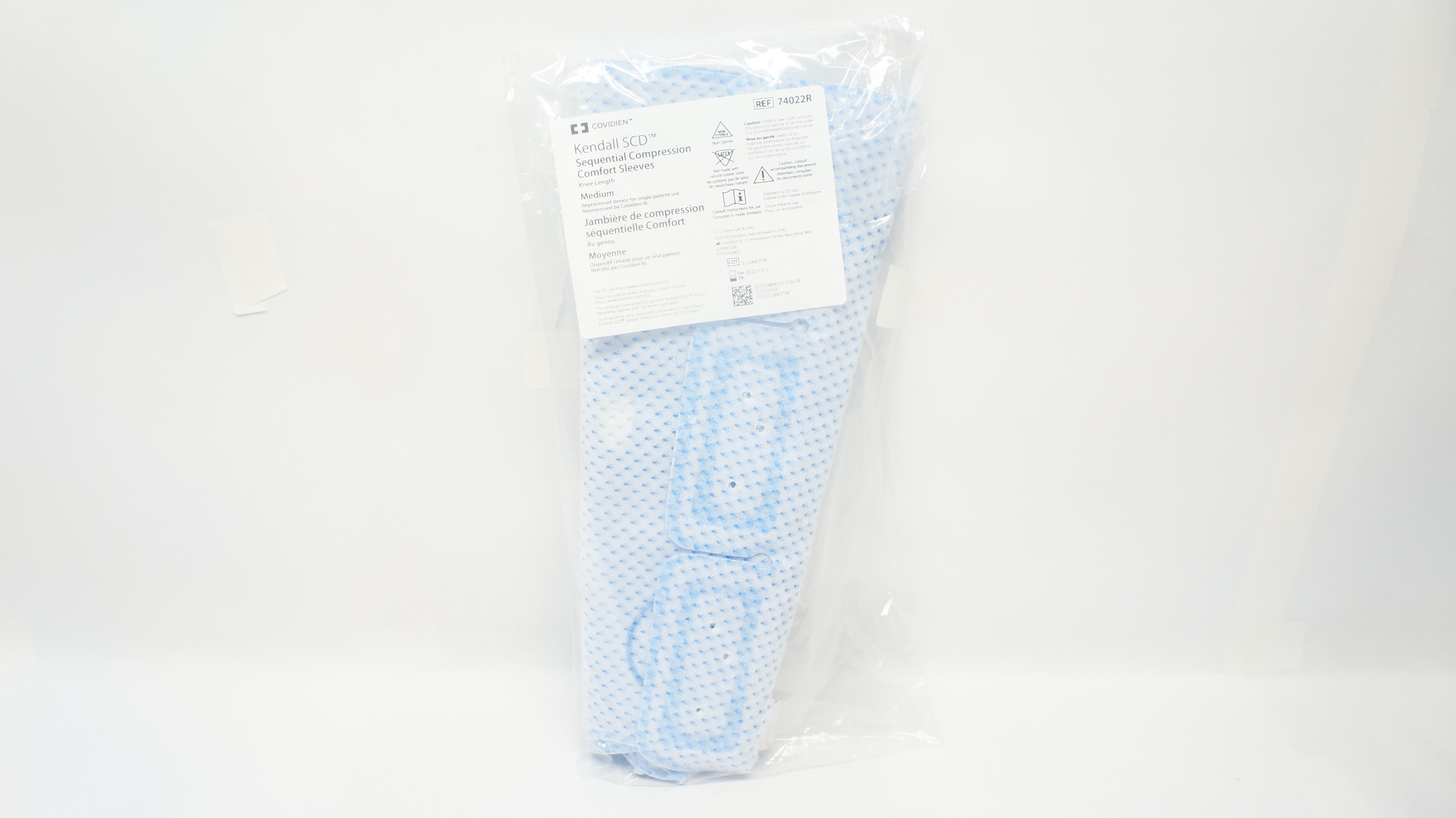 Covidien 74022R Kendall SCD Sequential Compression Comfort Sleeves Medium