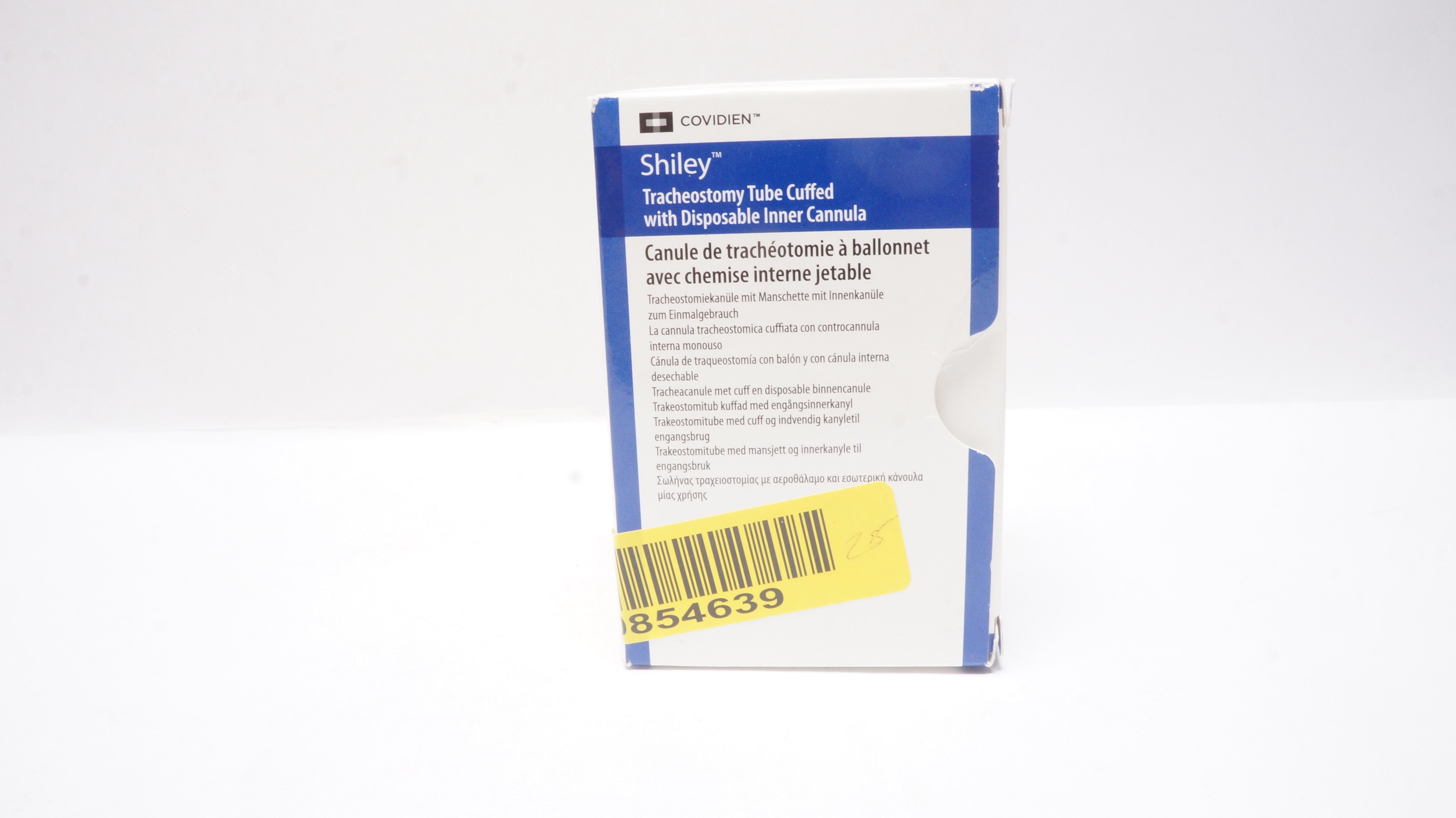 Covidien 8DCT Shiley Tracheostomy Tube Cuffed 7.6I.D. x 12.2O.D. x 27.0mm x 79mm