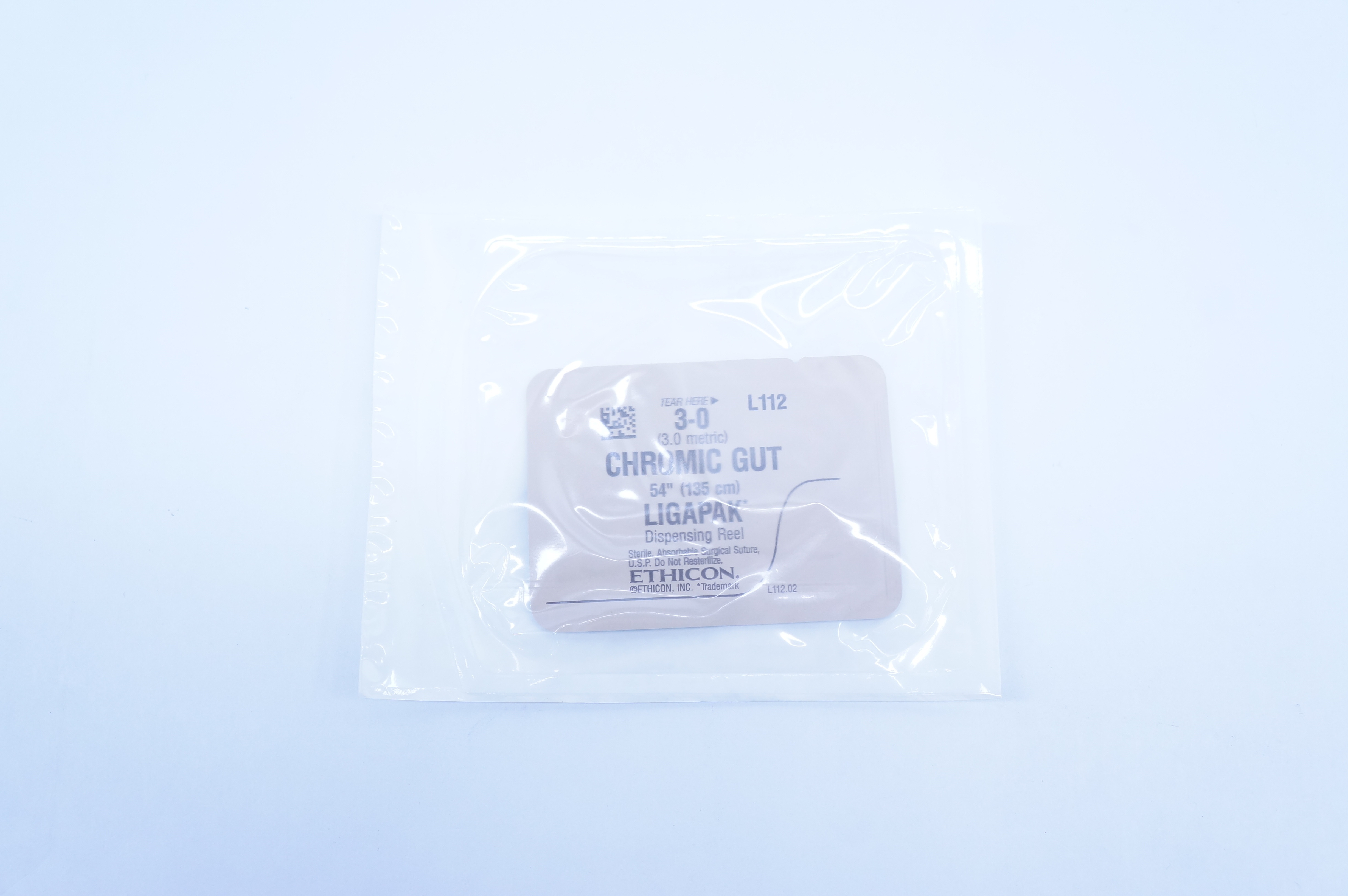 Ethicon L112 3-0 Ligapak Chromic Gut, 54inch (x)