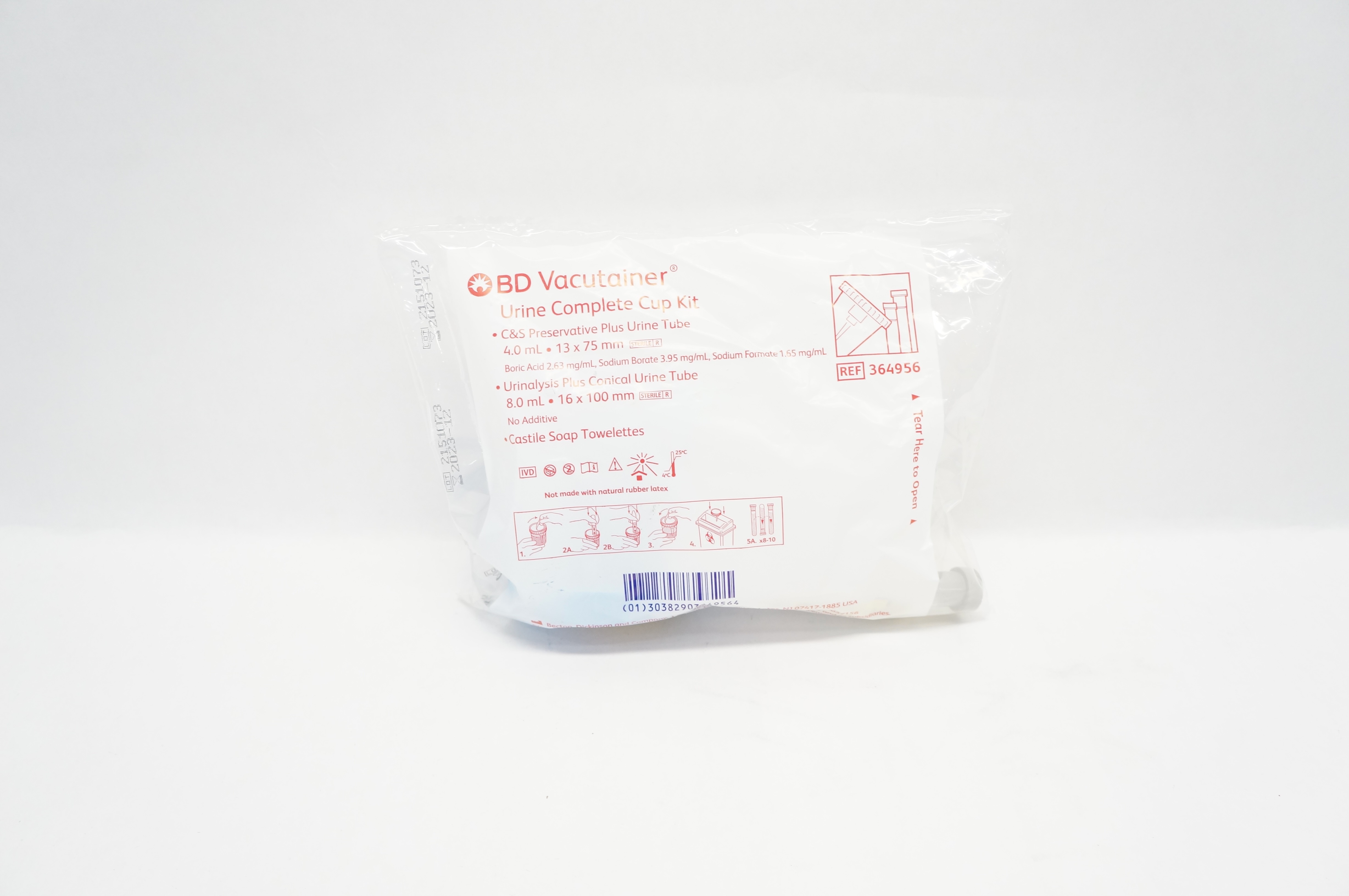 BD 364956 Vacutainer Urine Complete Cup Kit