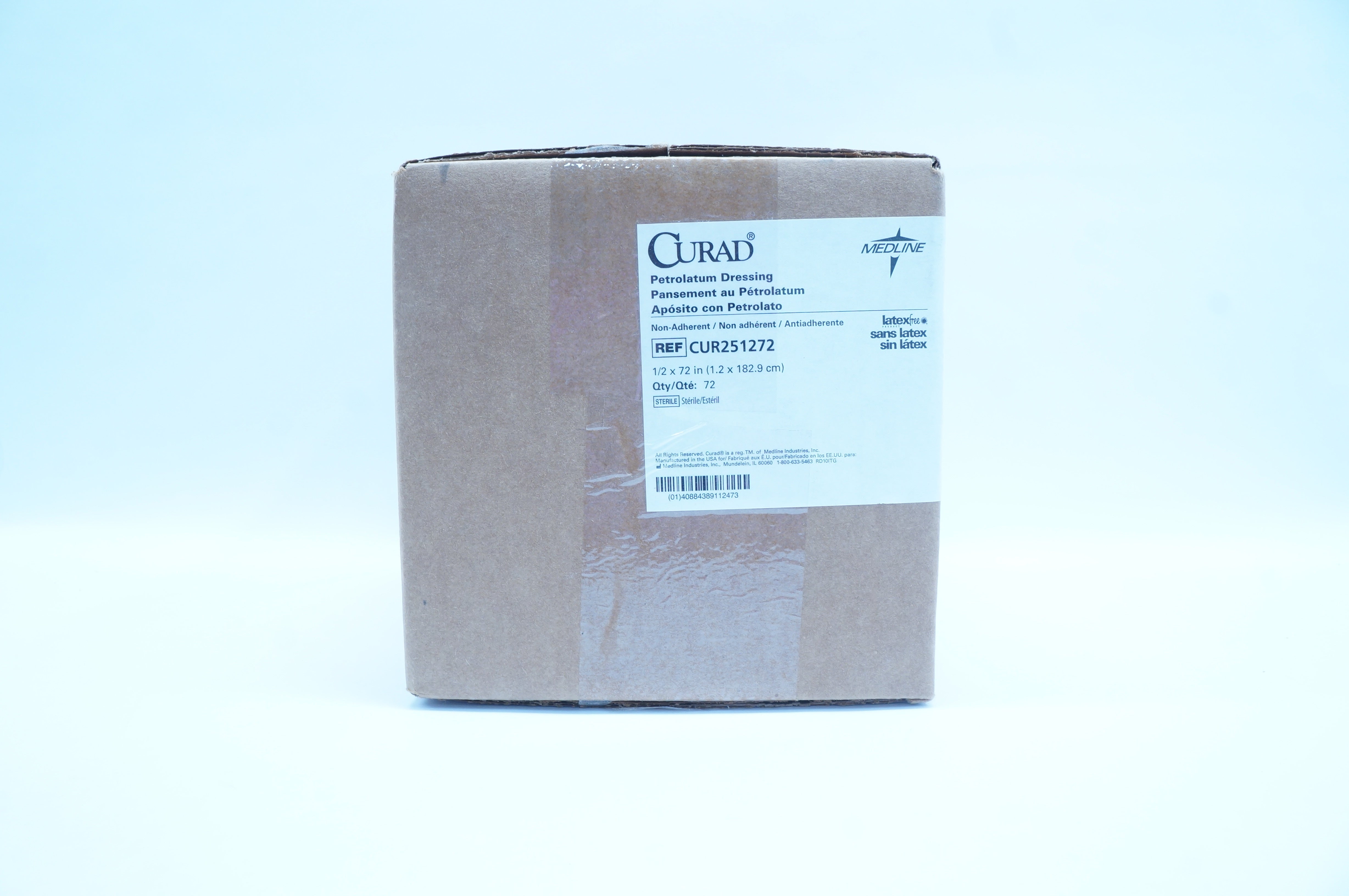 Medline CUR251272 Guard Petrolatum Dressing 1/2 x 72 inch - Box of 72