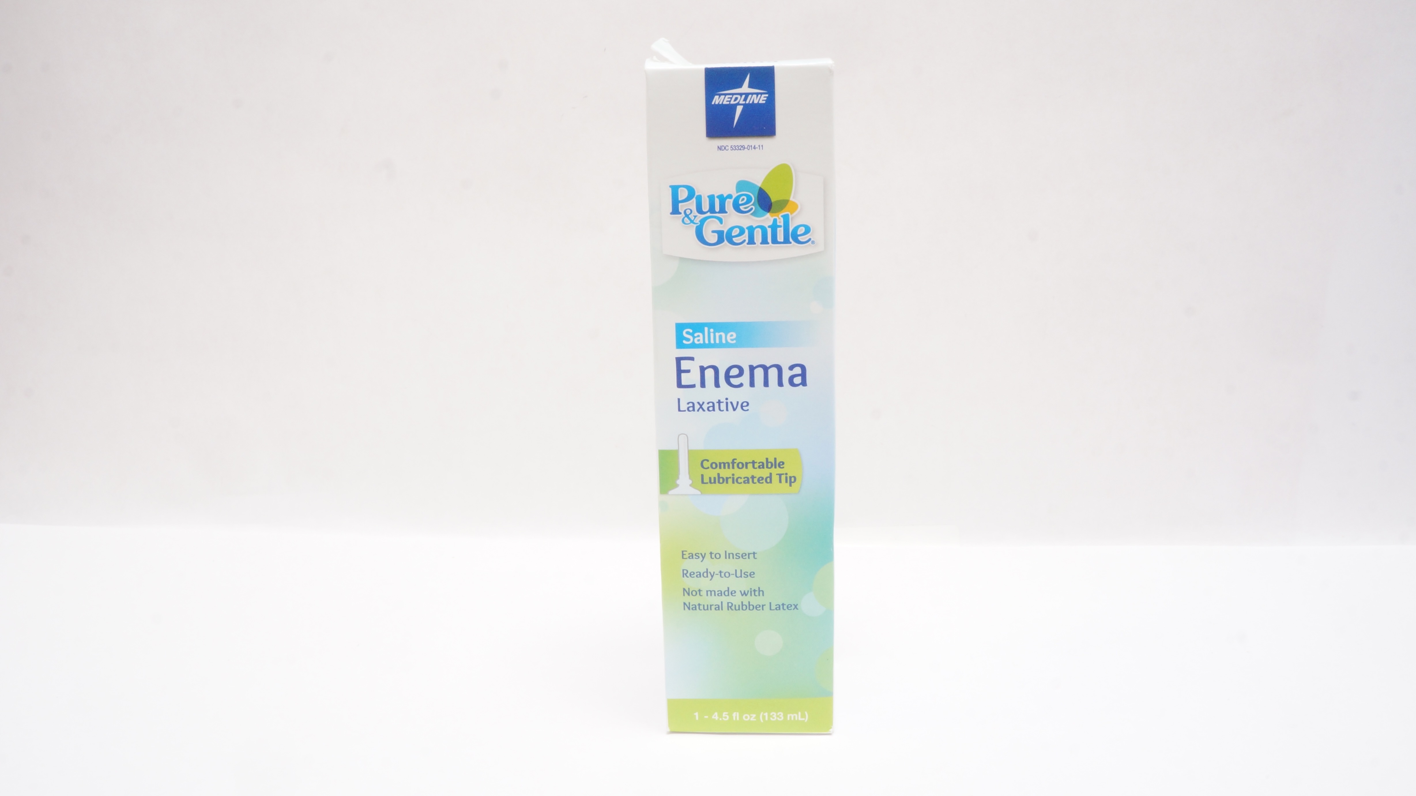 Medline 53329-014-11 Pure and Gentle Enema Laxative, Saline