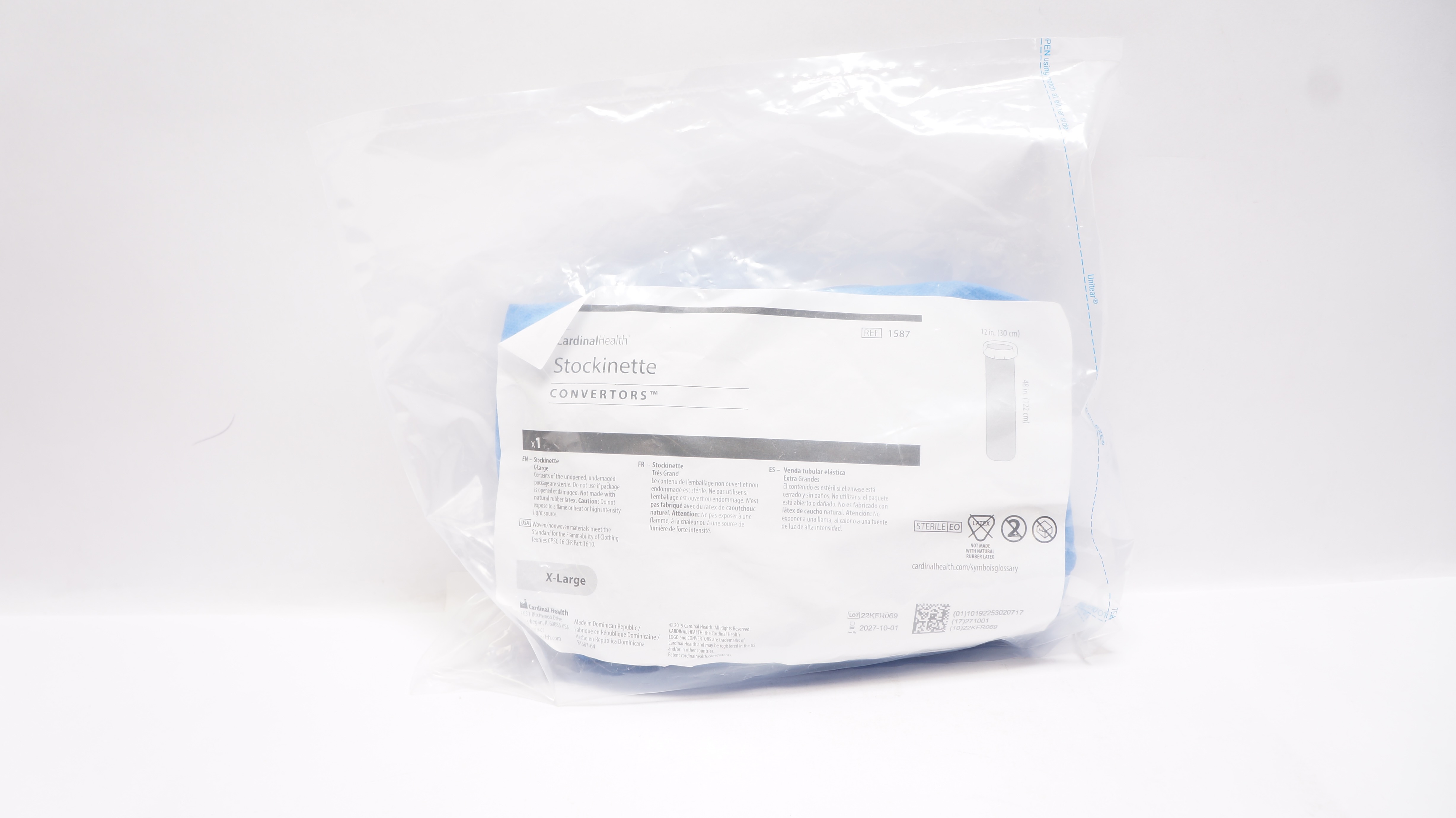 Cardinal Health 1587 Convertors Stockinette, X-Large