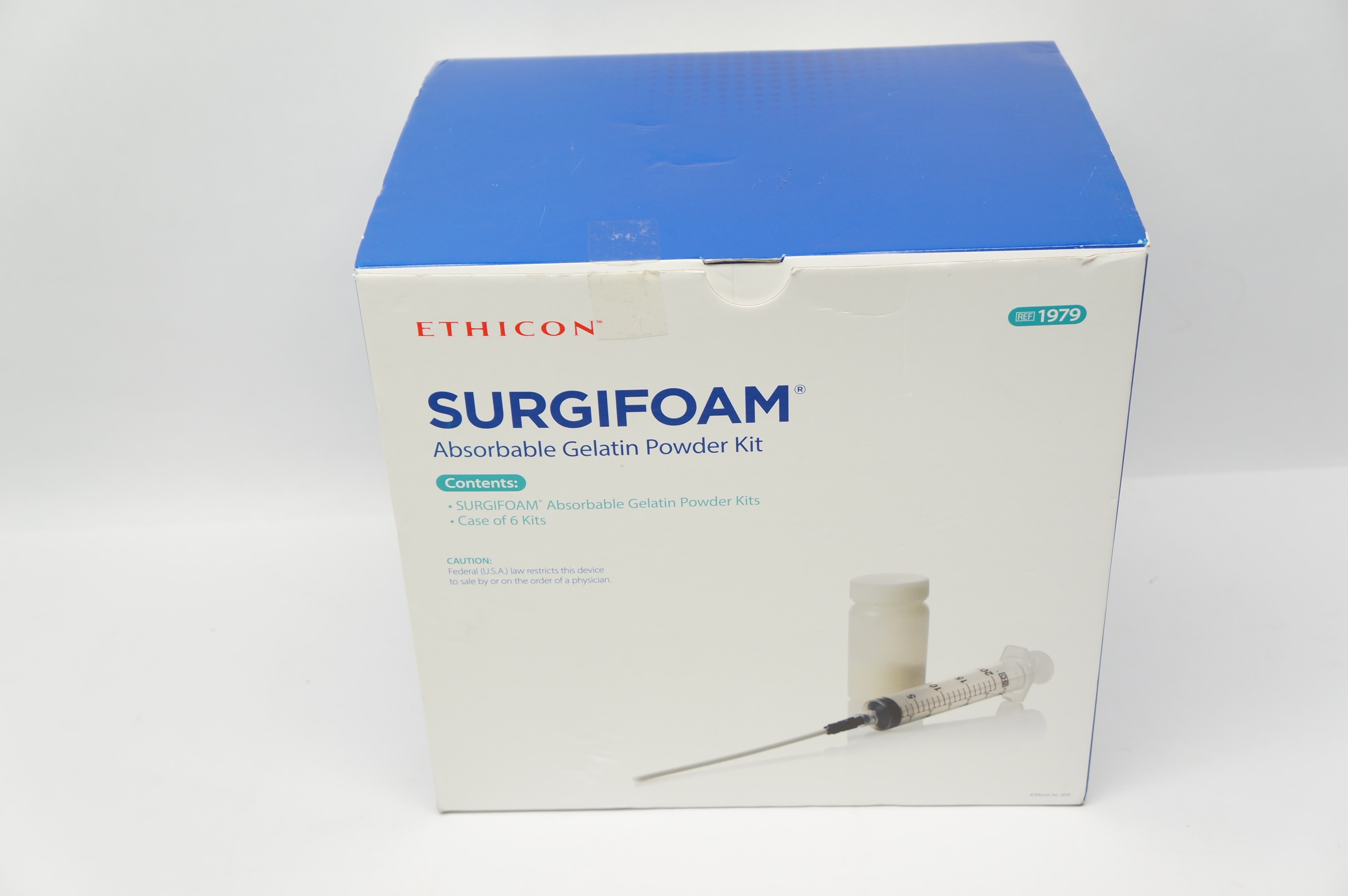 Ethicon 1979 SURGIFOAM Absorbable Gelatin Powder Kit 1 Gram (x) - Case of 6