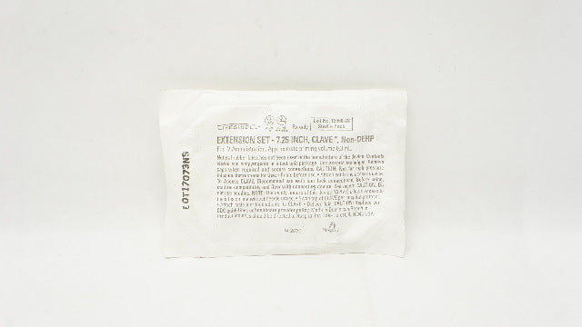 Hospira 12660-28 LifeShield Extension Set, 7.25in, Clave, Non-DEHP