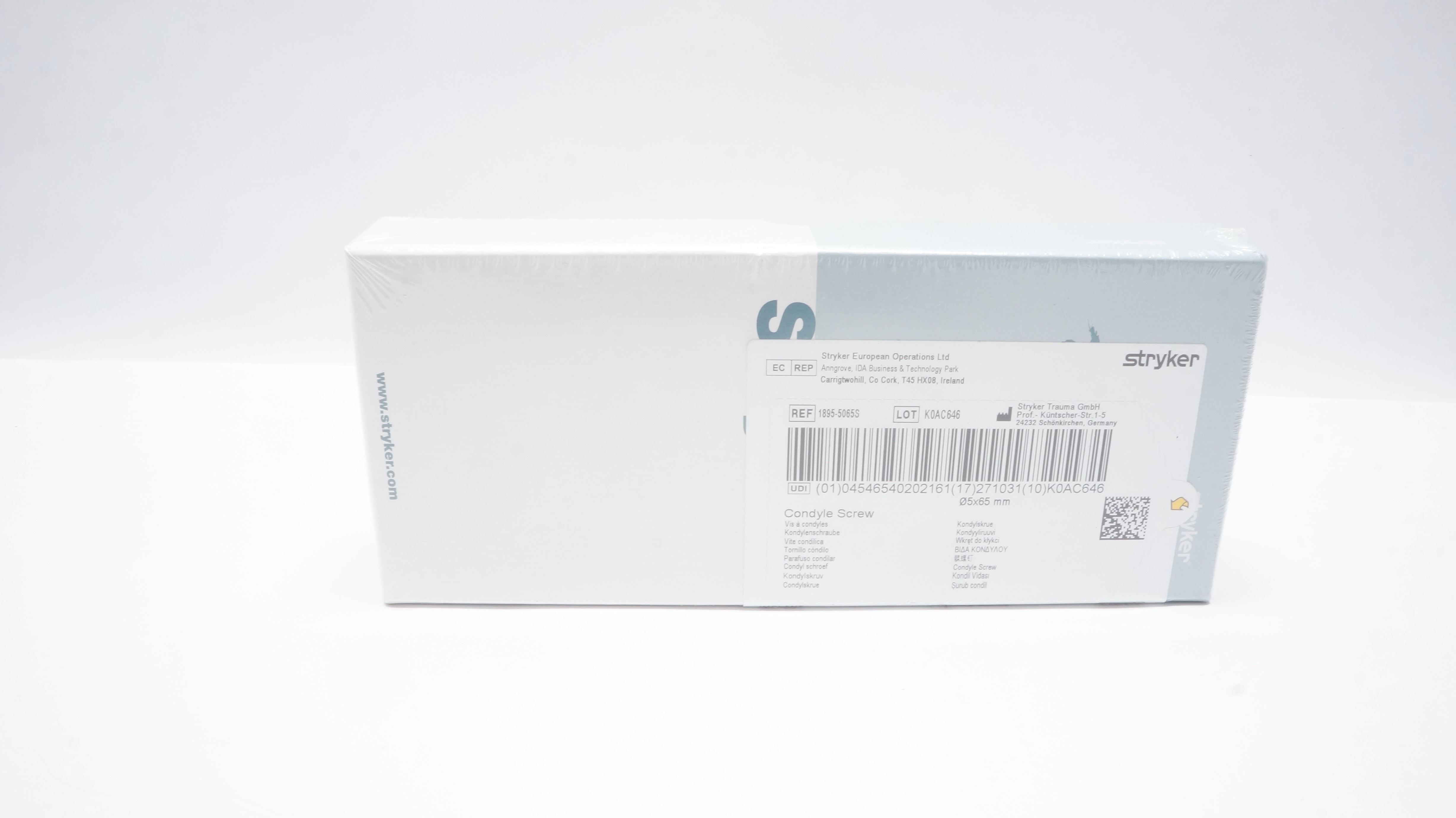 Stryker 1895-5065S Condyle Screw 5x65mm