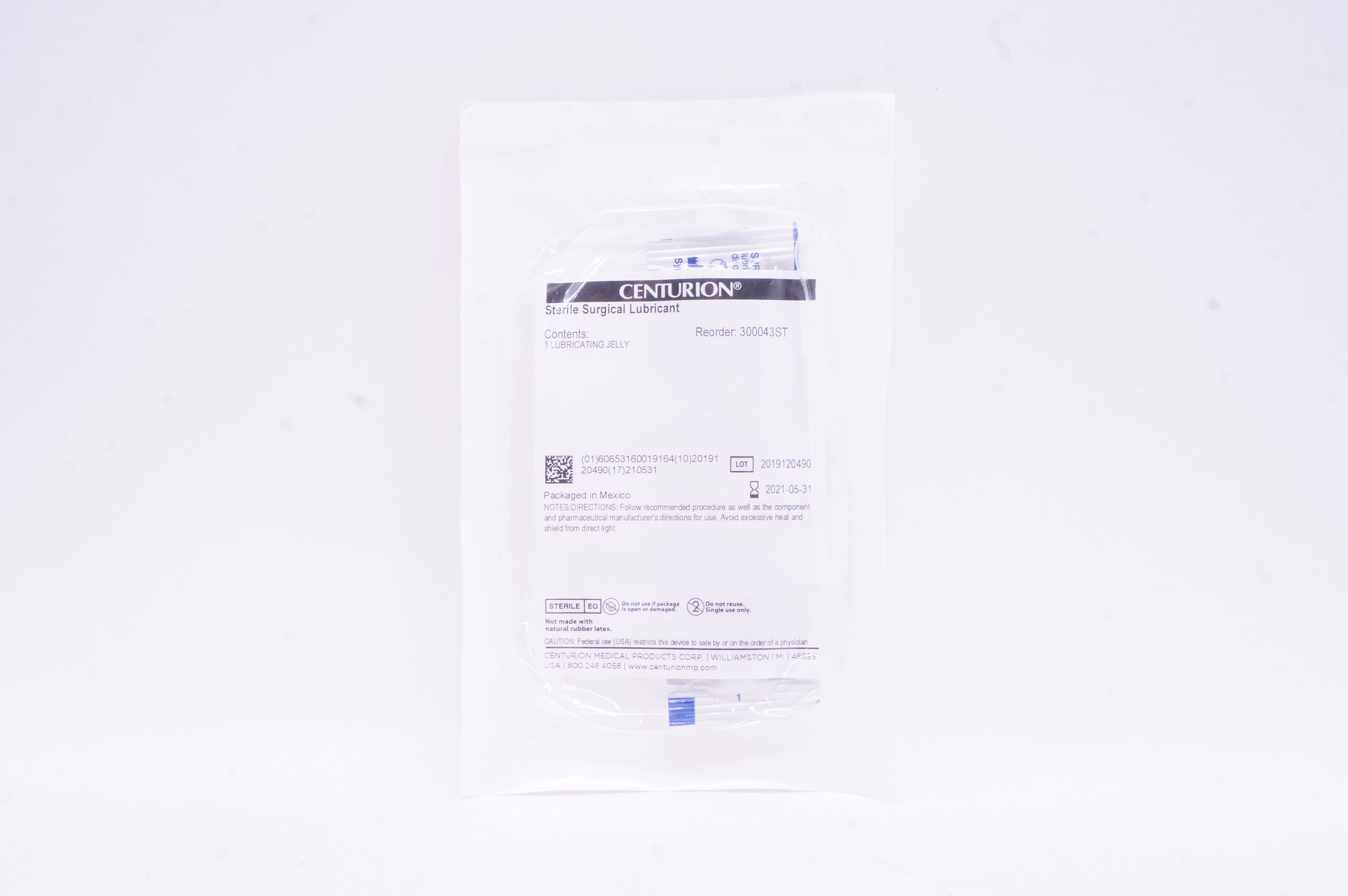 Centurion 300043ST Sterile Surgical Lubricant (x)