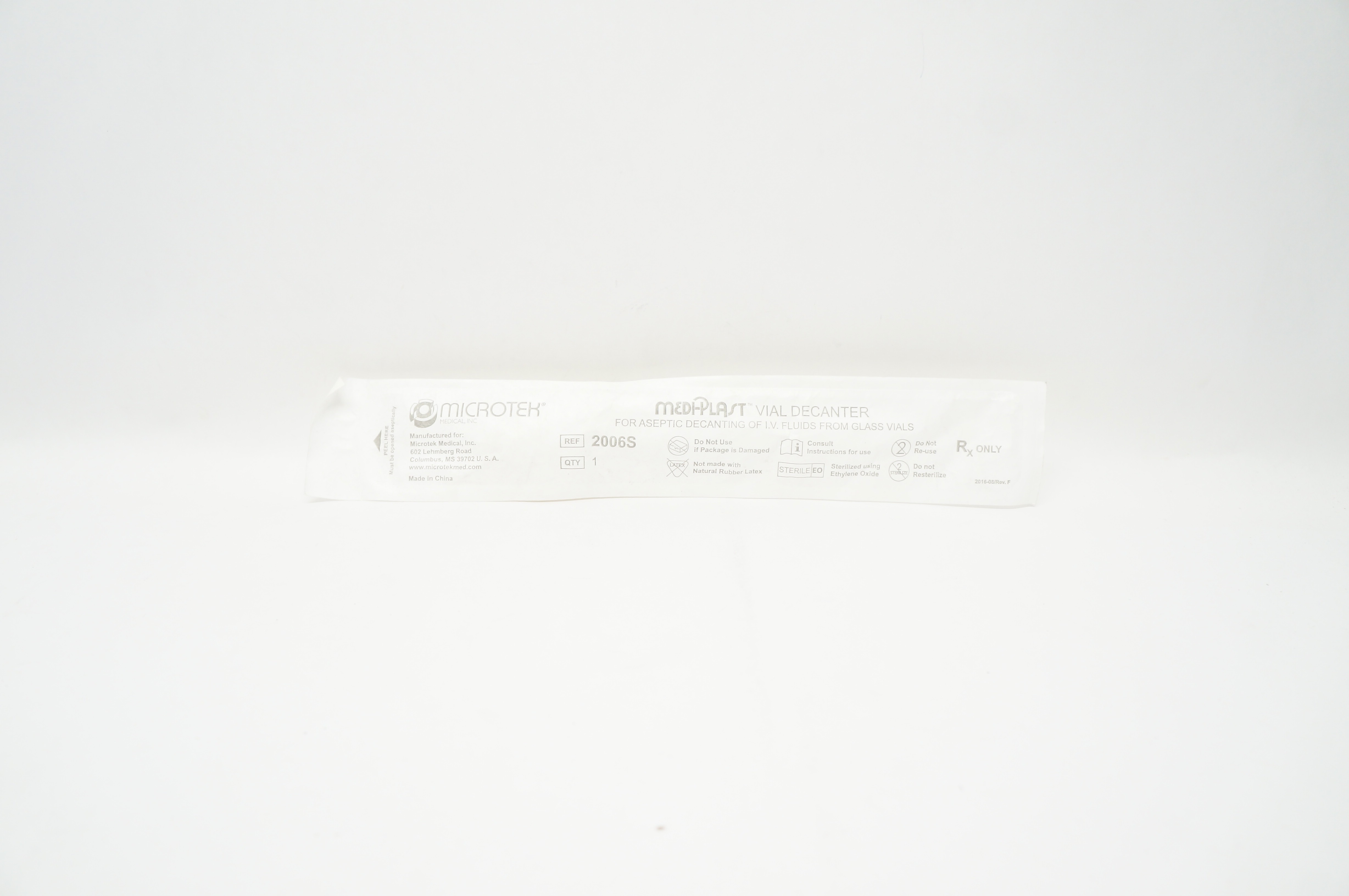 MICROTEK 2006S MEDI-PLAST Vial Decanter