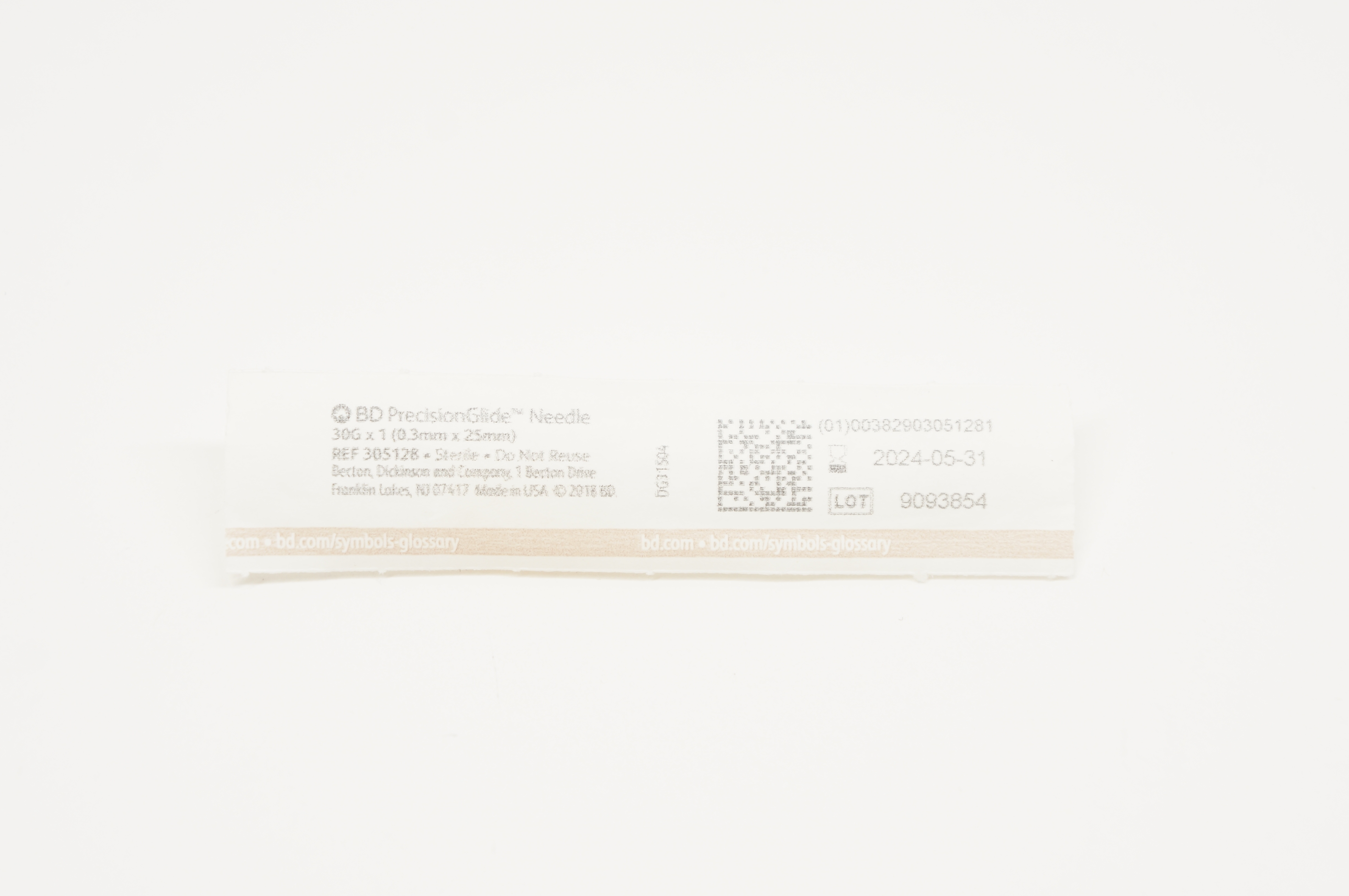 BD 305128 Precision Glide Ndle 30G x 1inch