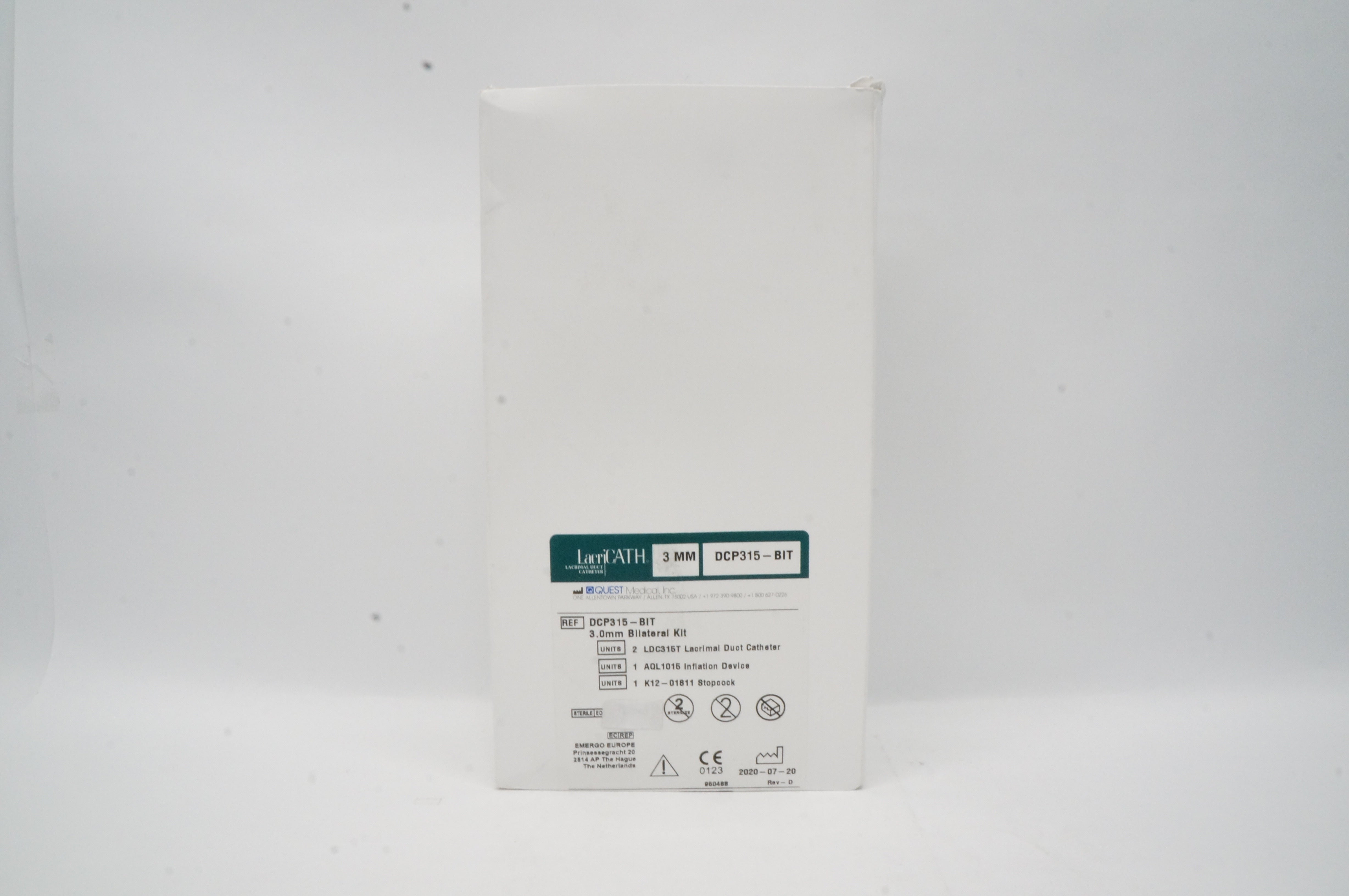 Quest Medical DCP315-BIT LacriCath Bilateral Kit 3.0 mm