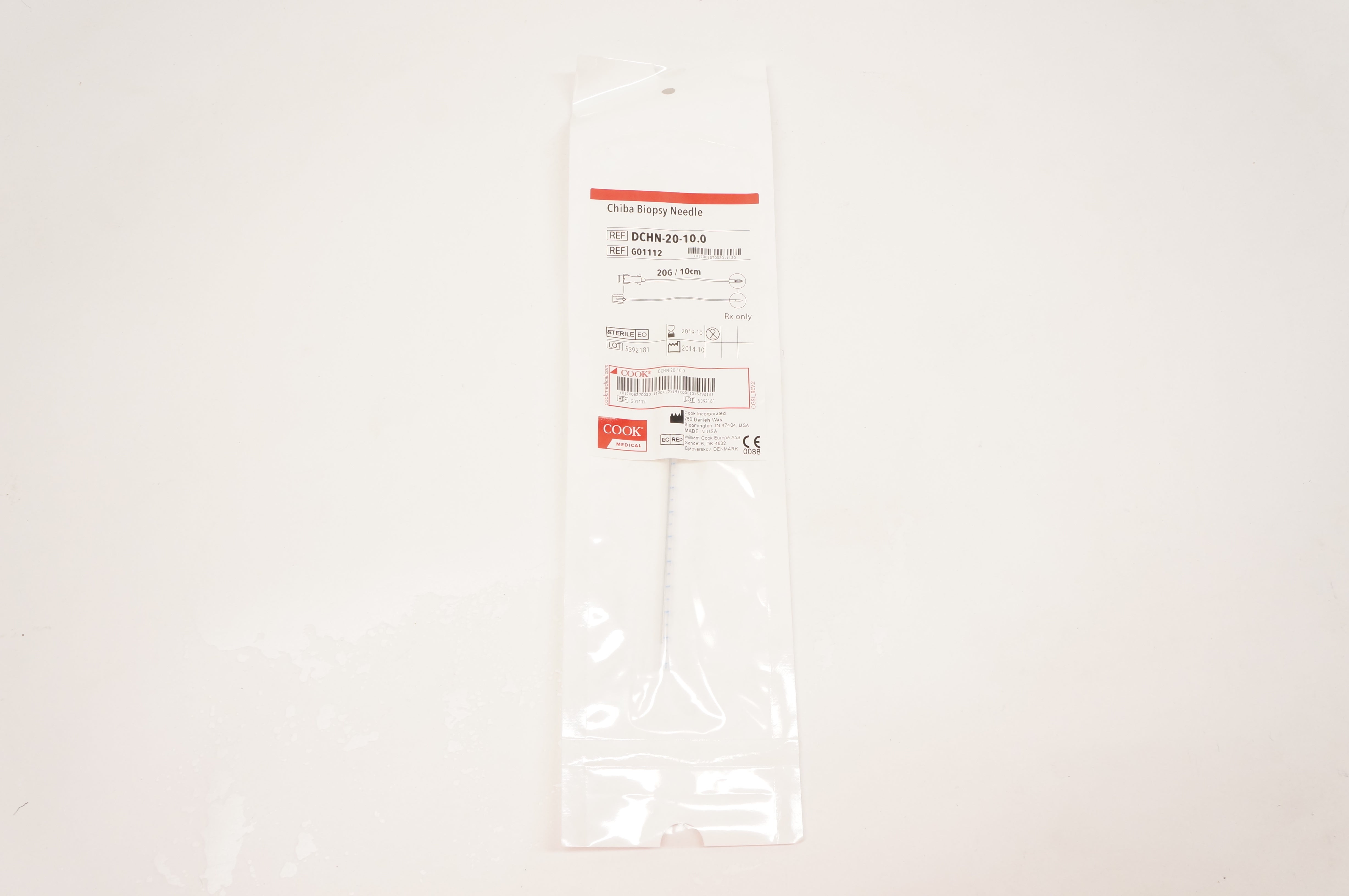 Cook Medical G01112 Chiba Biopsy Ndle 20G (x)