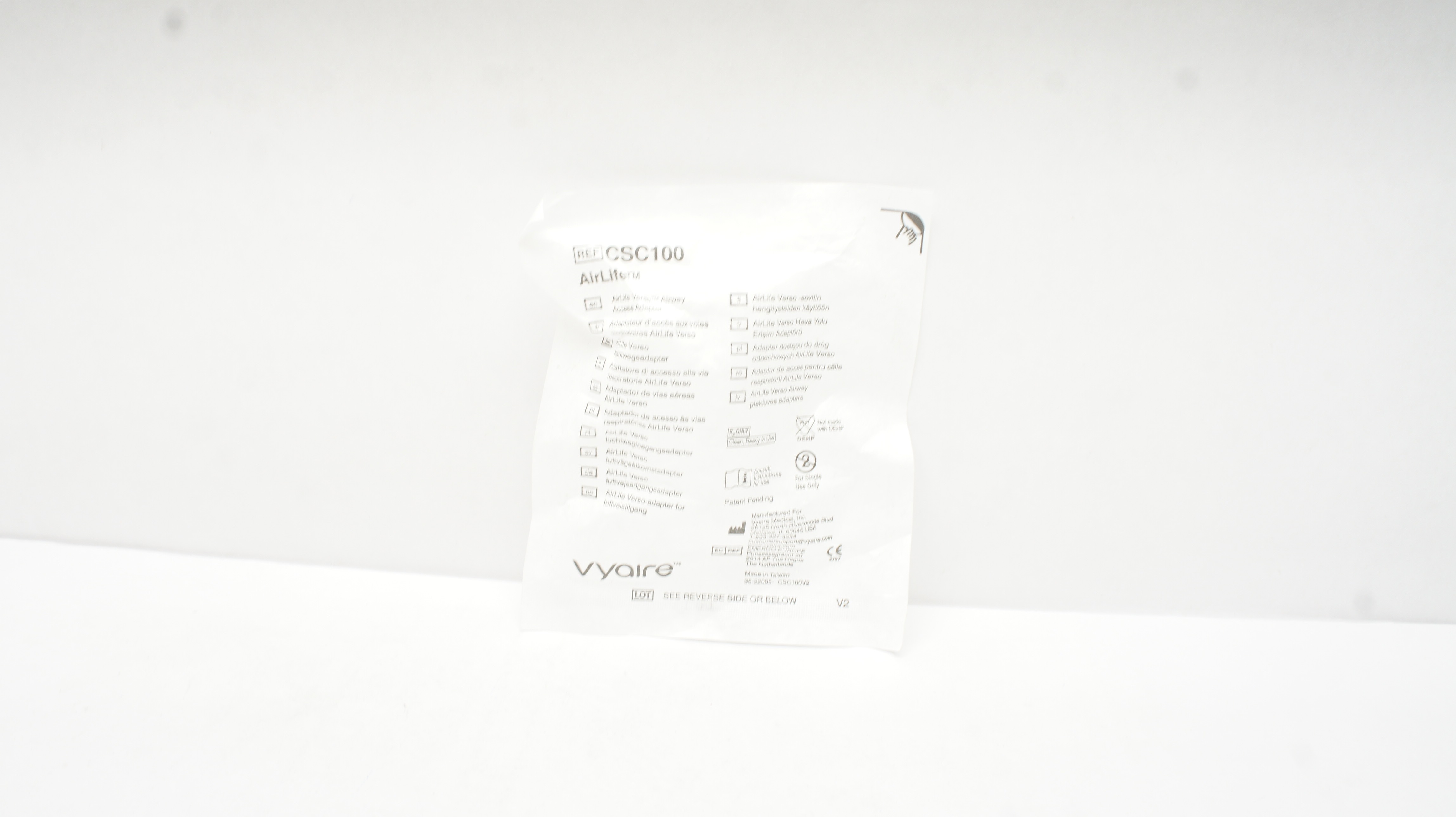 Vyaire CSC100 AirLife Verso Airway Access Adapter