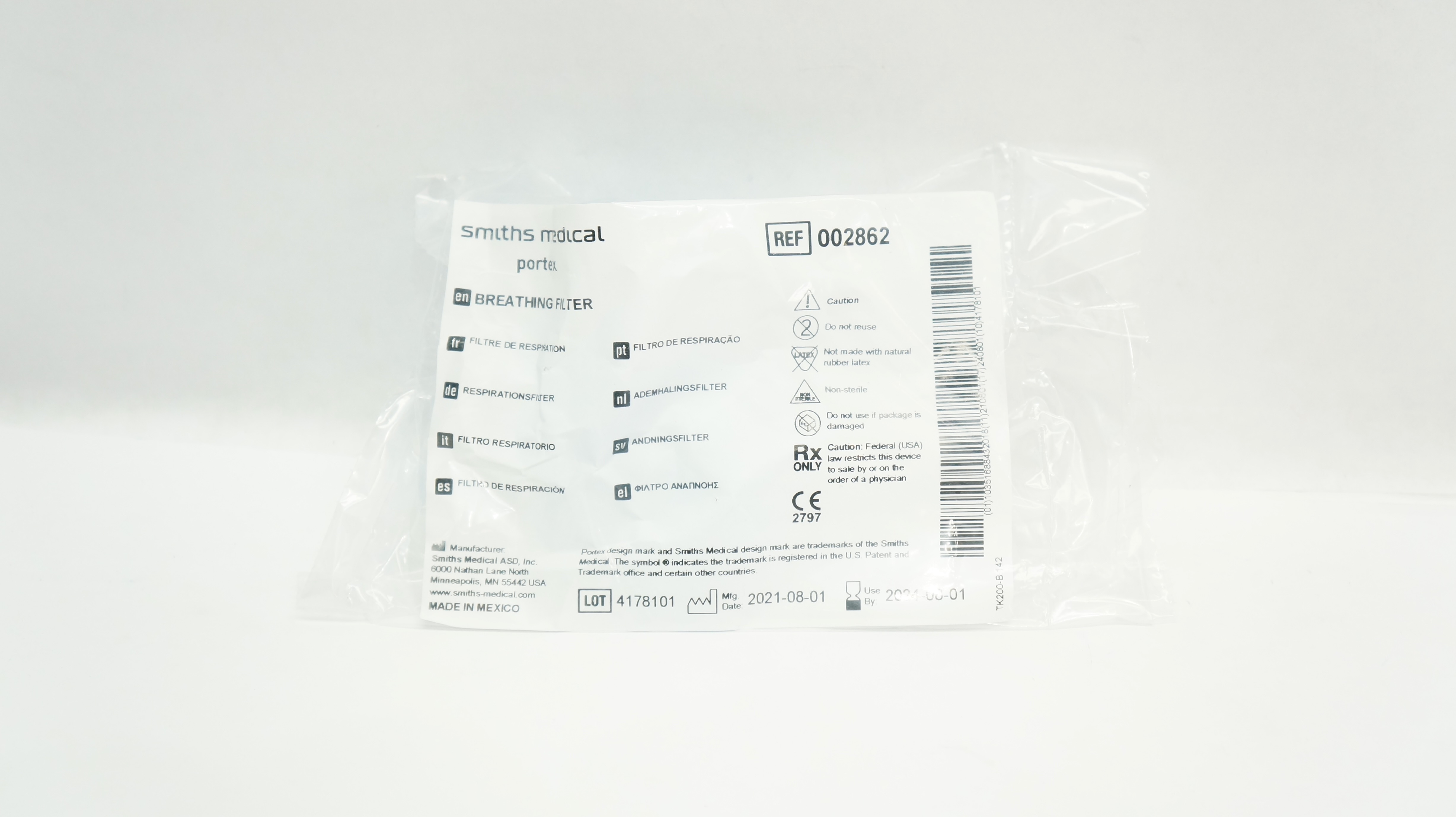 Smiths Medical 002862 Portex Breathing Filter
