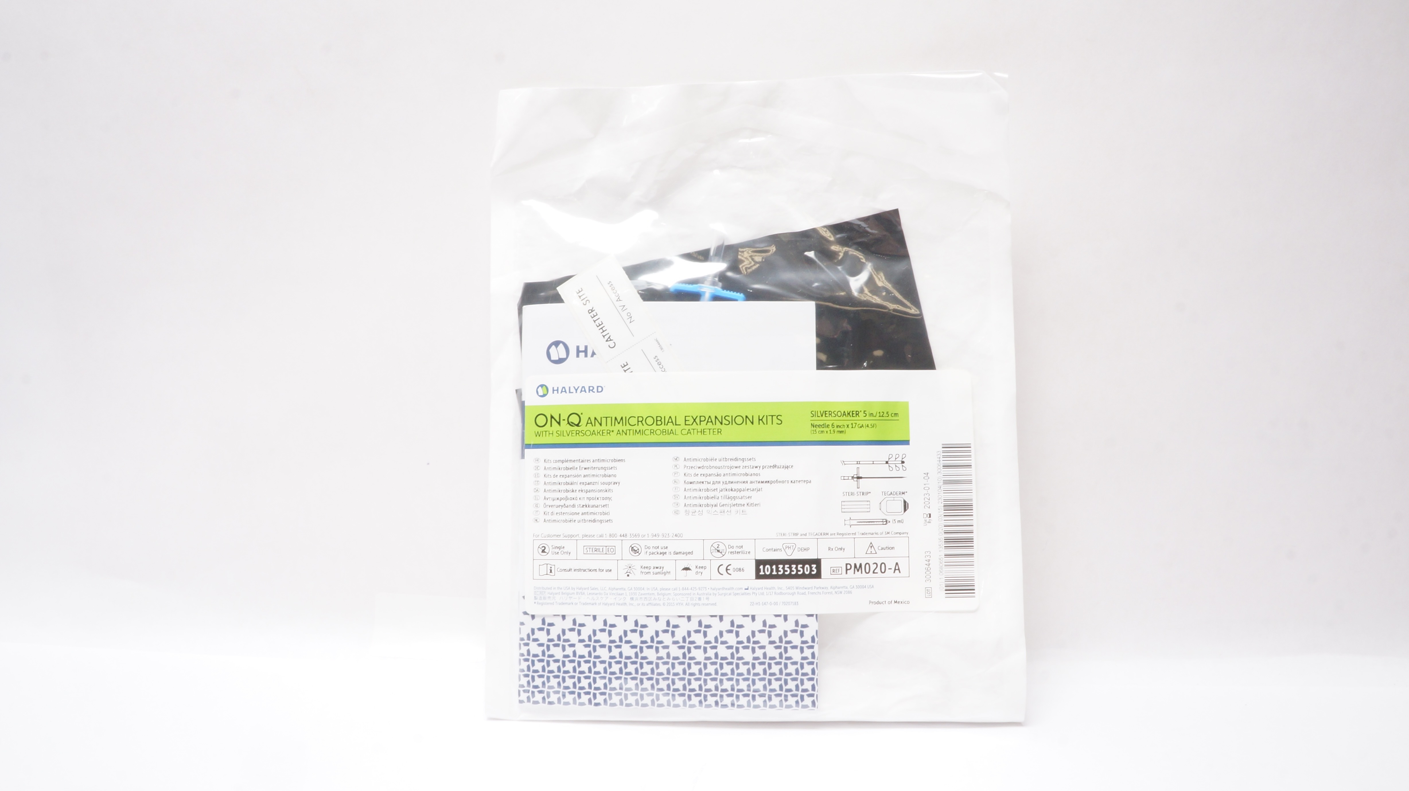 Halyard PM020-A On-Q Antimicrobial Expansion Kits w/Antimicrobial Cath. 5inch(x)