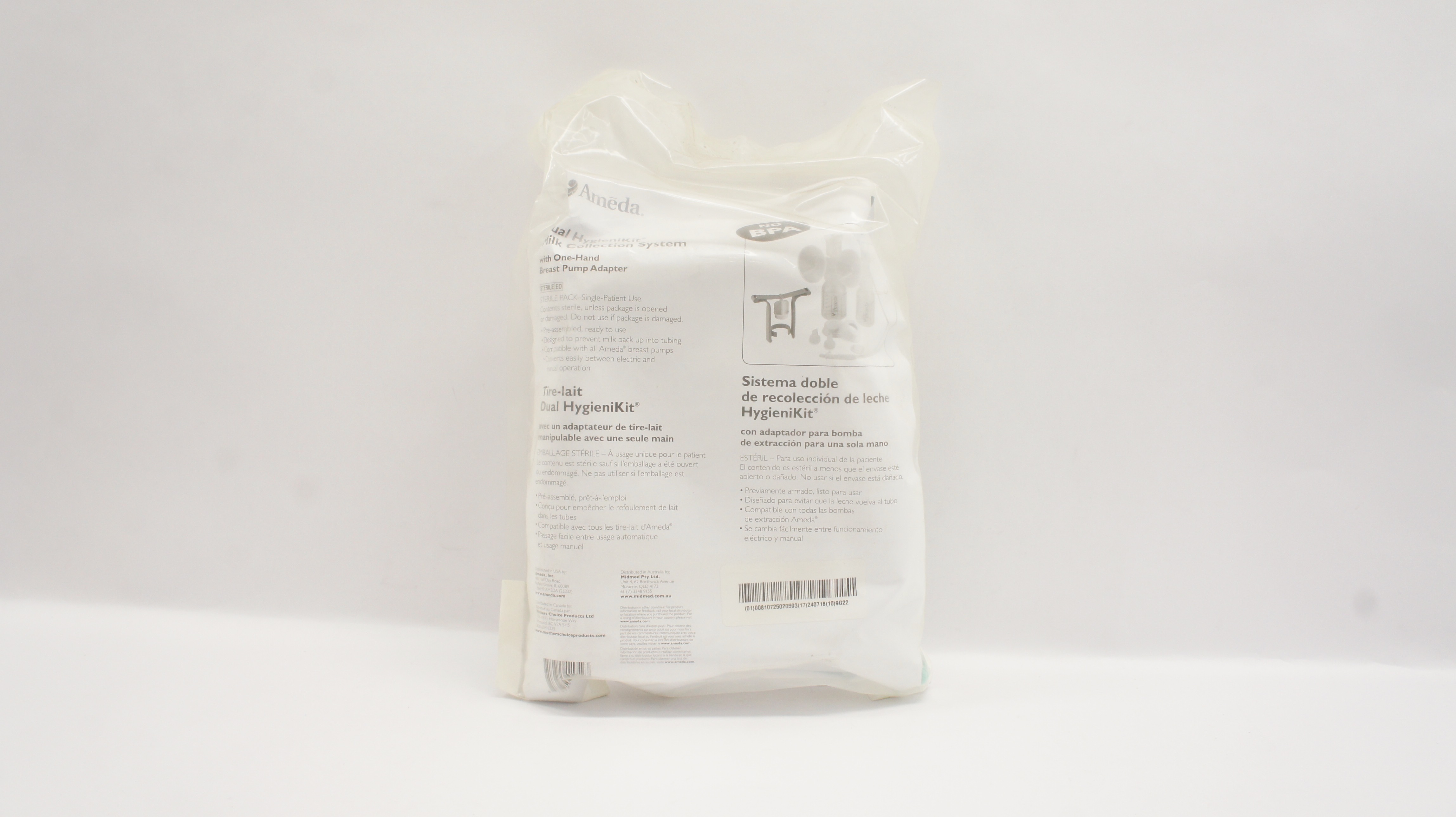 Ameda 17152 Dual HygieniKit Milk Collection System