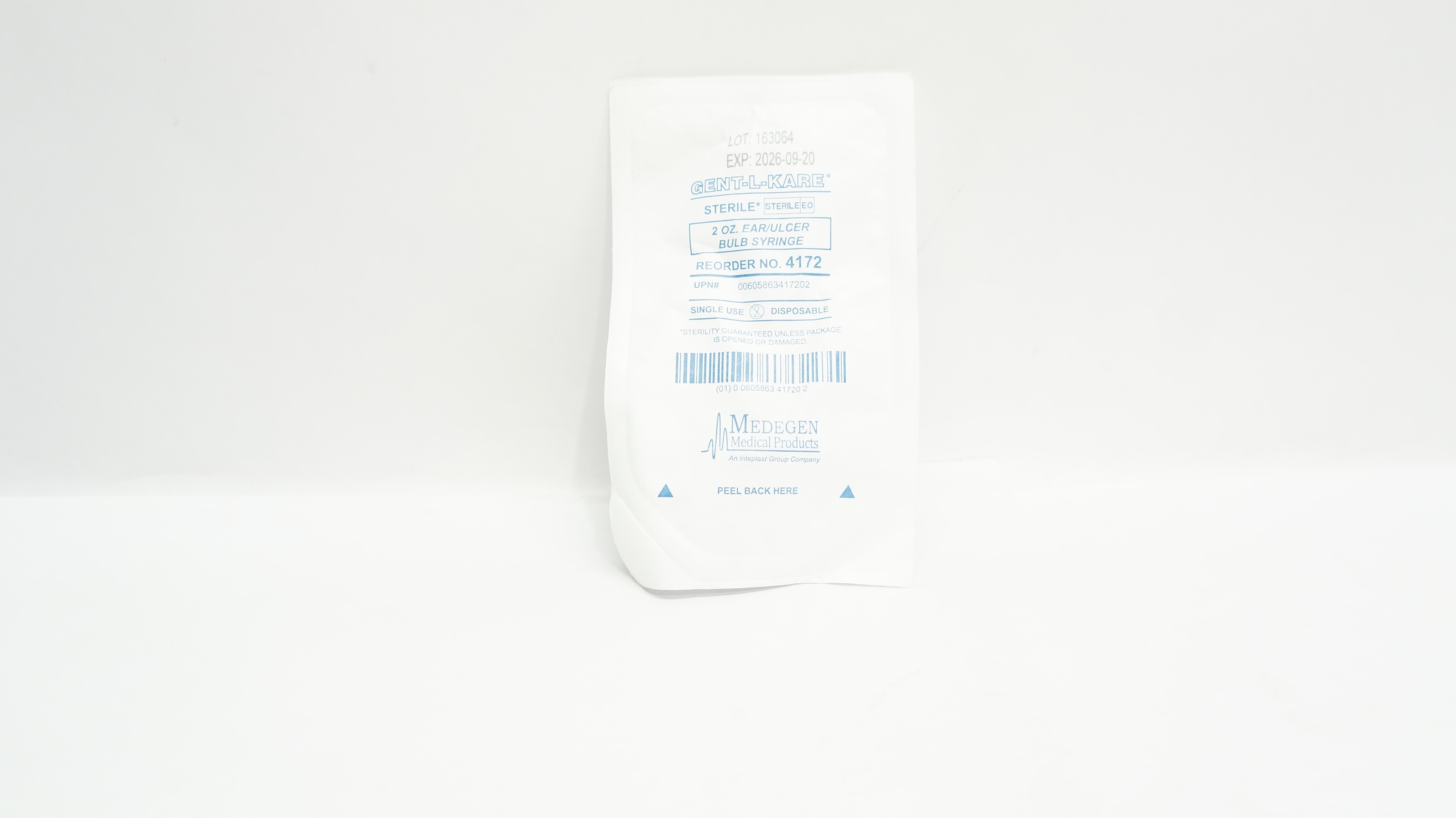 Medegen Medical 4172 Gent-L-Kare 2oz Ear/Ulcer Bulb Syringe