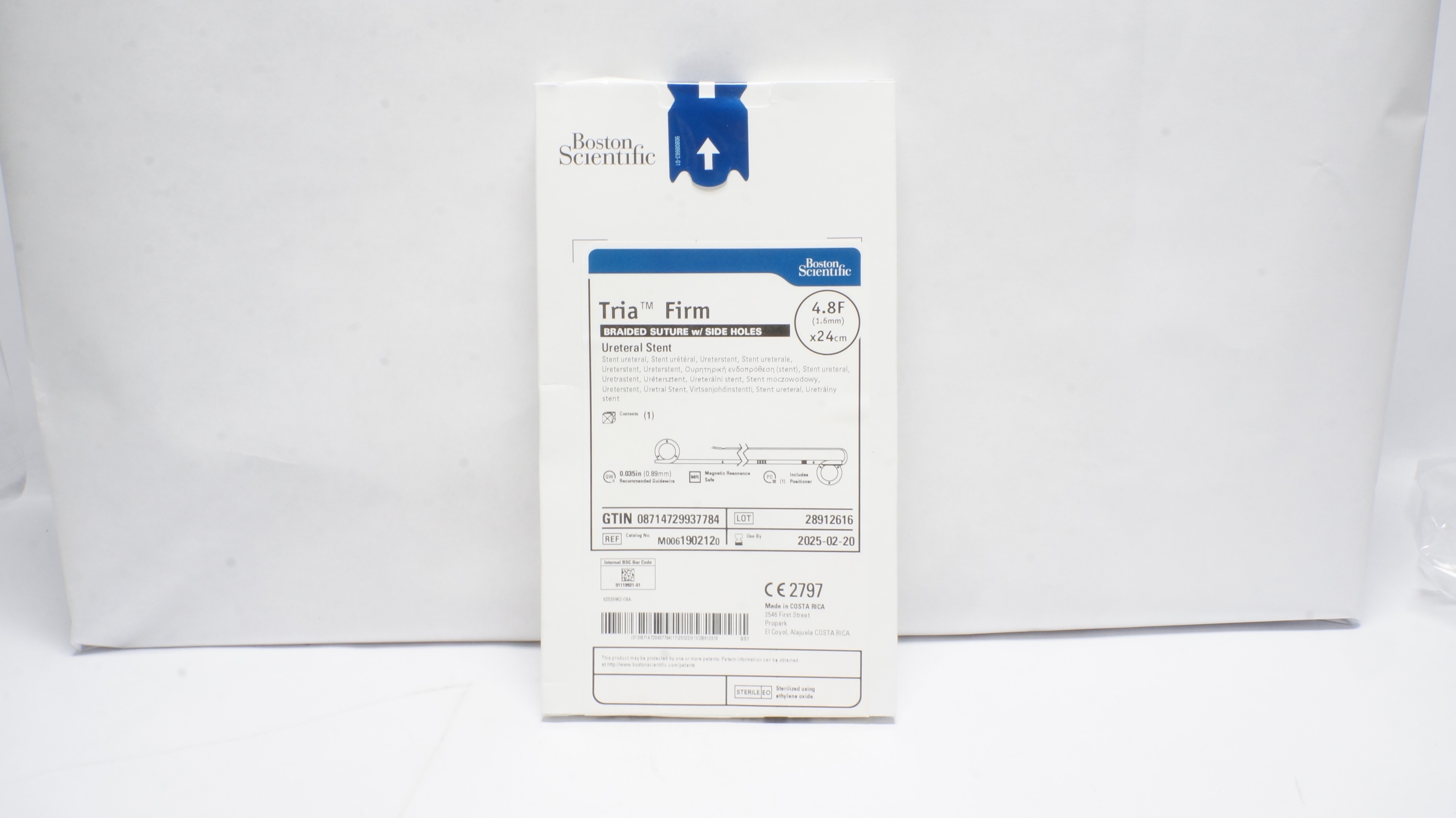 Boston Scientific 190212 Tria Firm Ureteral Stent 4.8F x 24cm (x)