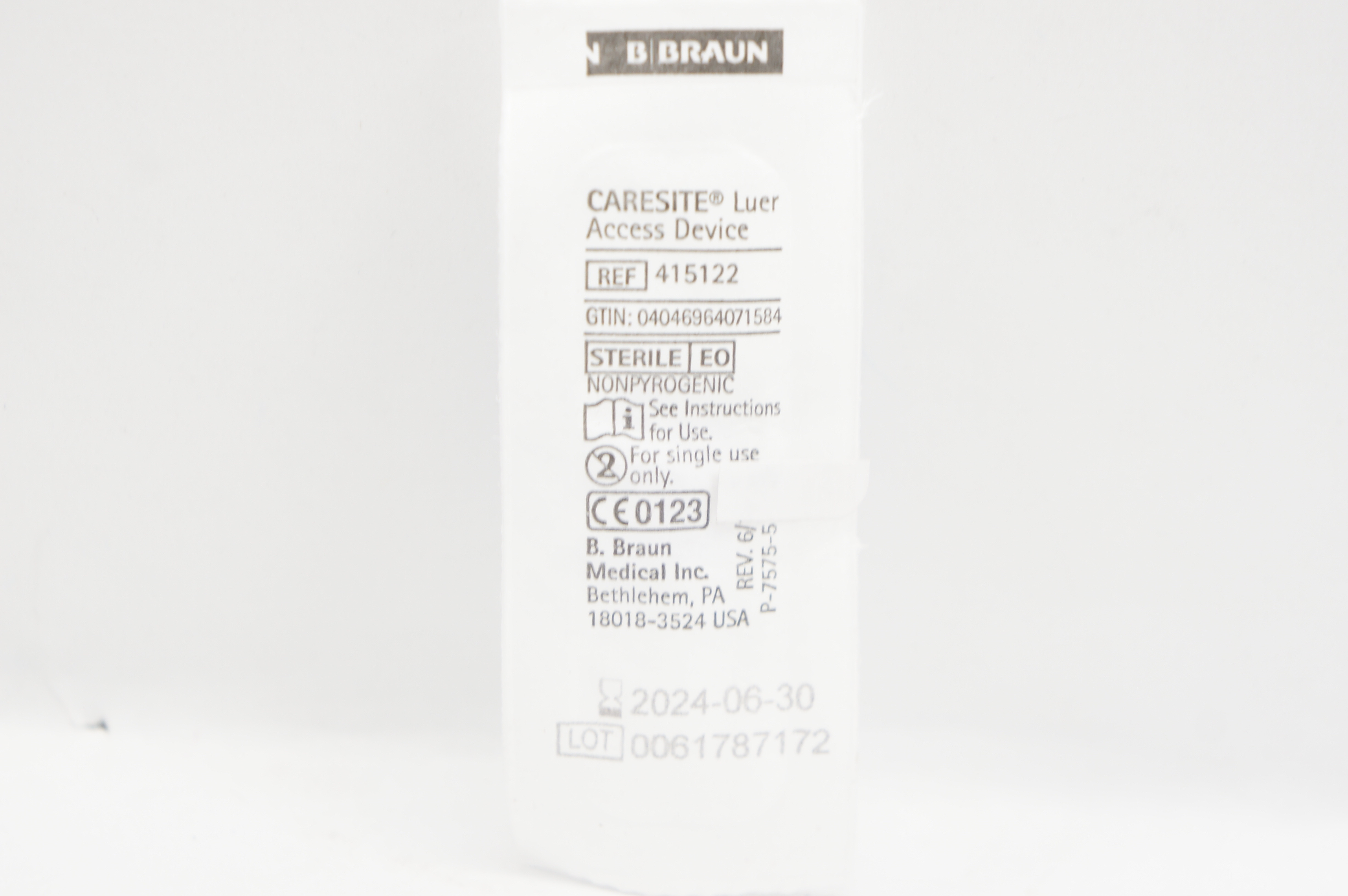Braun 415122 Caresite Luer Access Device