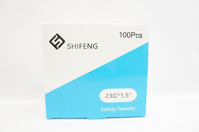 Shifeng N-2315 Safety Ndle 23G x 1.5inch - Box of 100