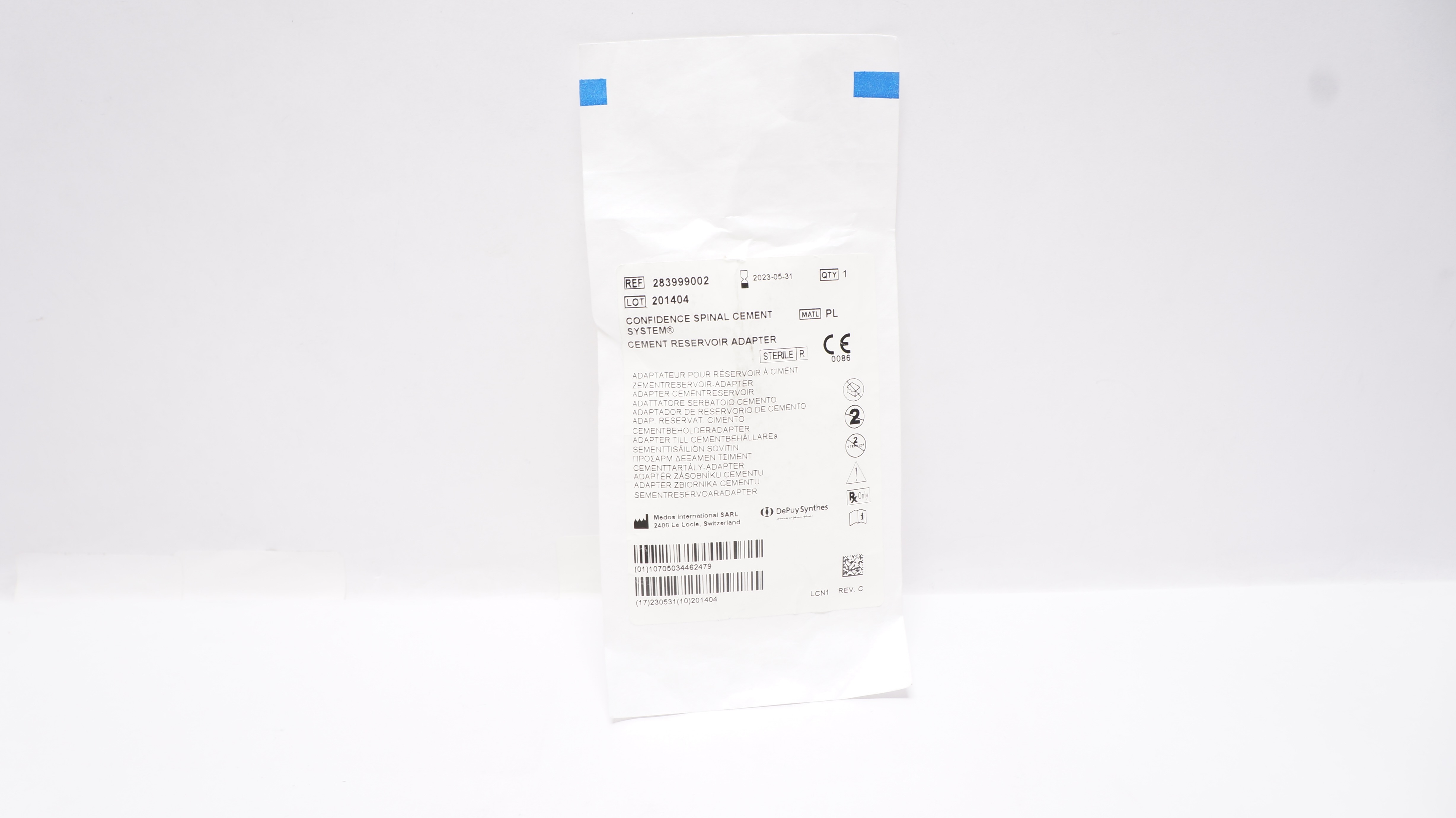Medos 283999002 Confidence Spinal, Cement System Cement Reservoir Adapter (x)