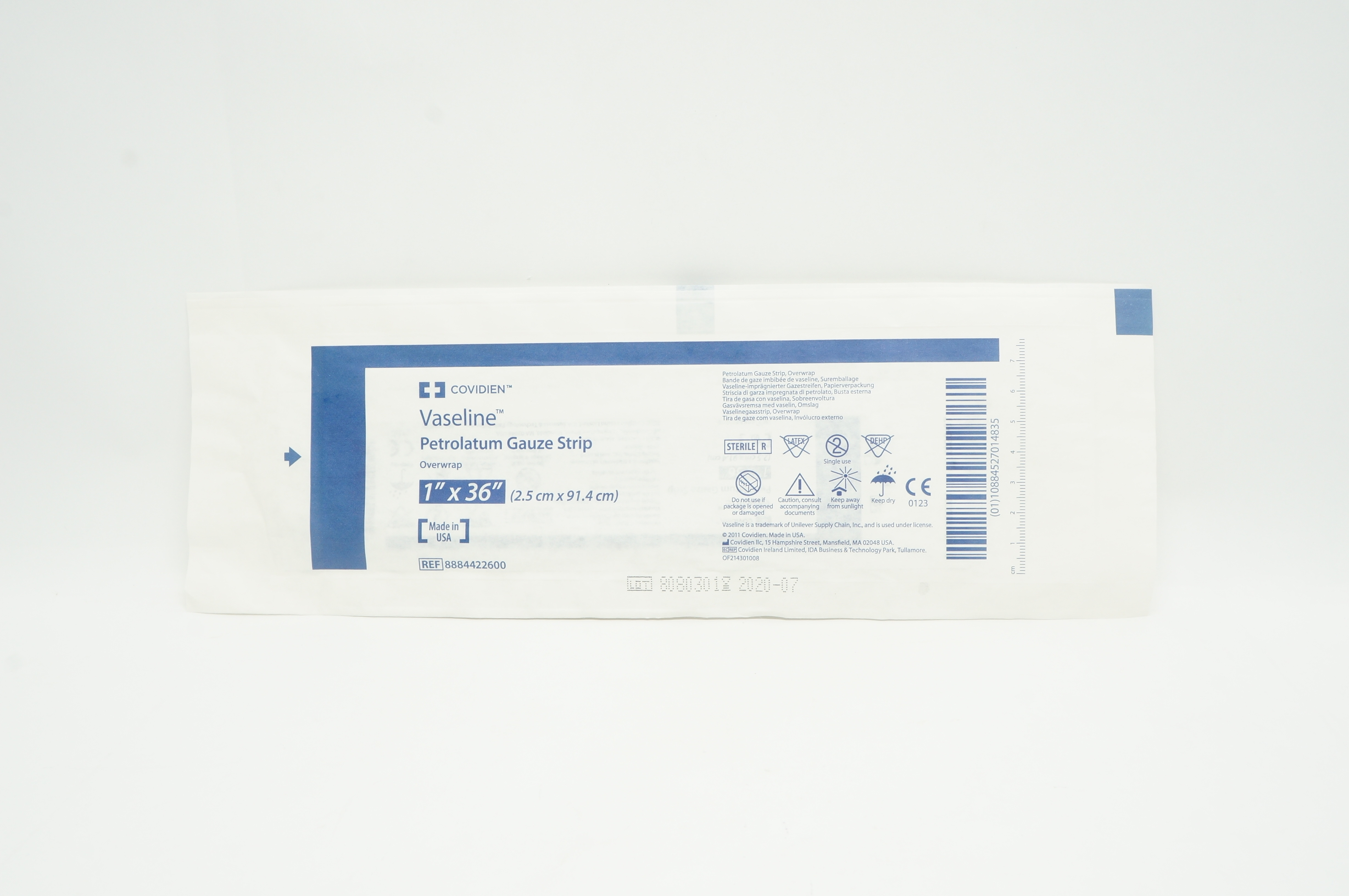 Covidien 8884422600 Vaseline Petrolatum Gauze Strip Overwrap 1inch x 36inch (x)