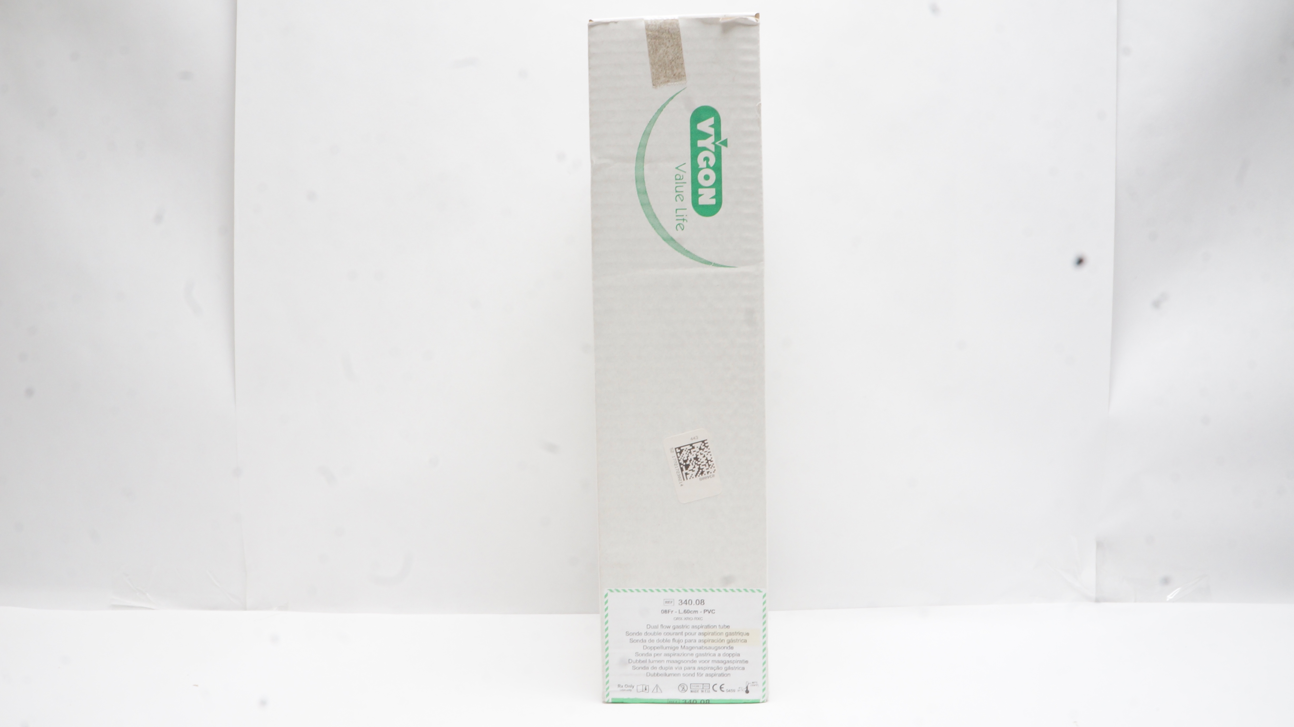 Vygon 1340.08 Dual Flow Gastric Aspiration Tube 08Fr x 60cm - Box of 10