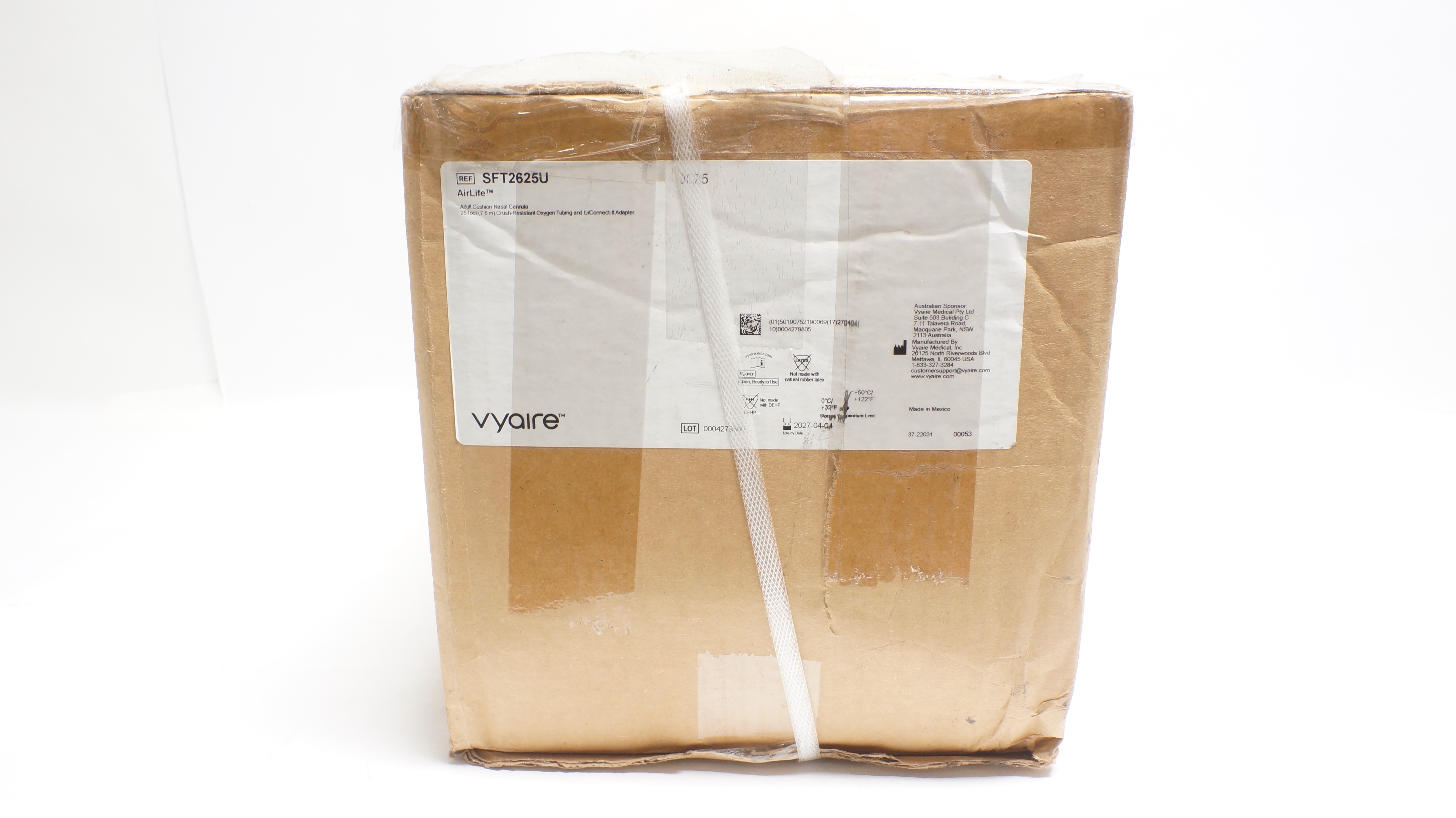 Vyaire SFT2625U AirLife Adult Cushion Nasal Cannula - Box of 25