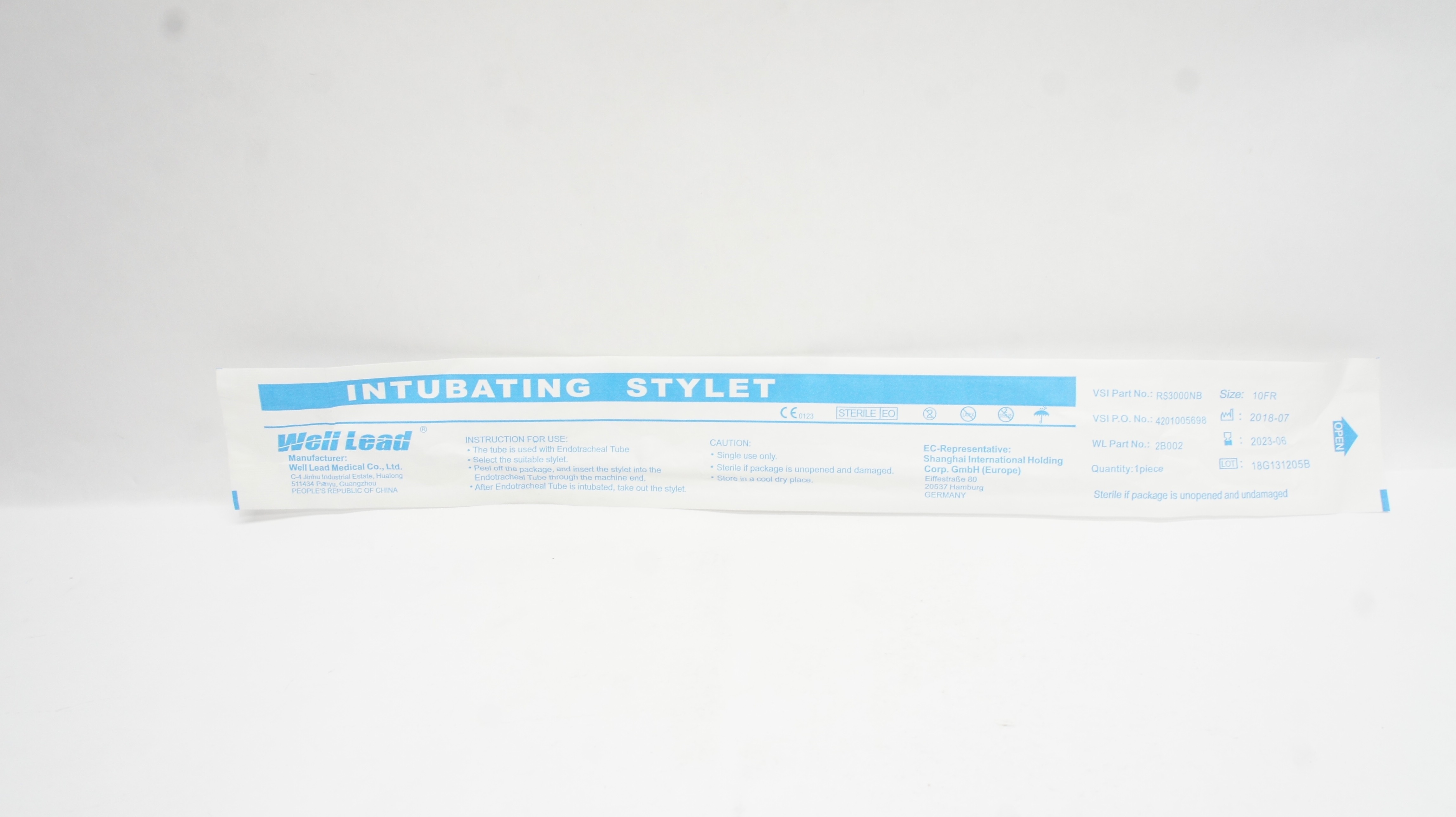 Well Lead RS3000NB Intubating Stylet 10Fr (x)