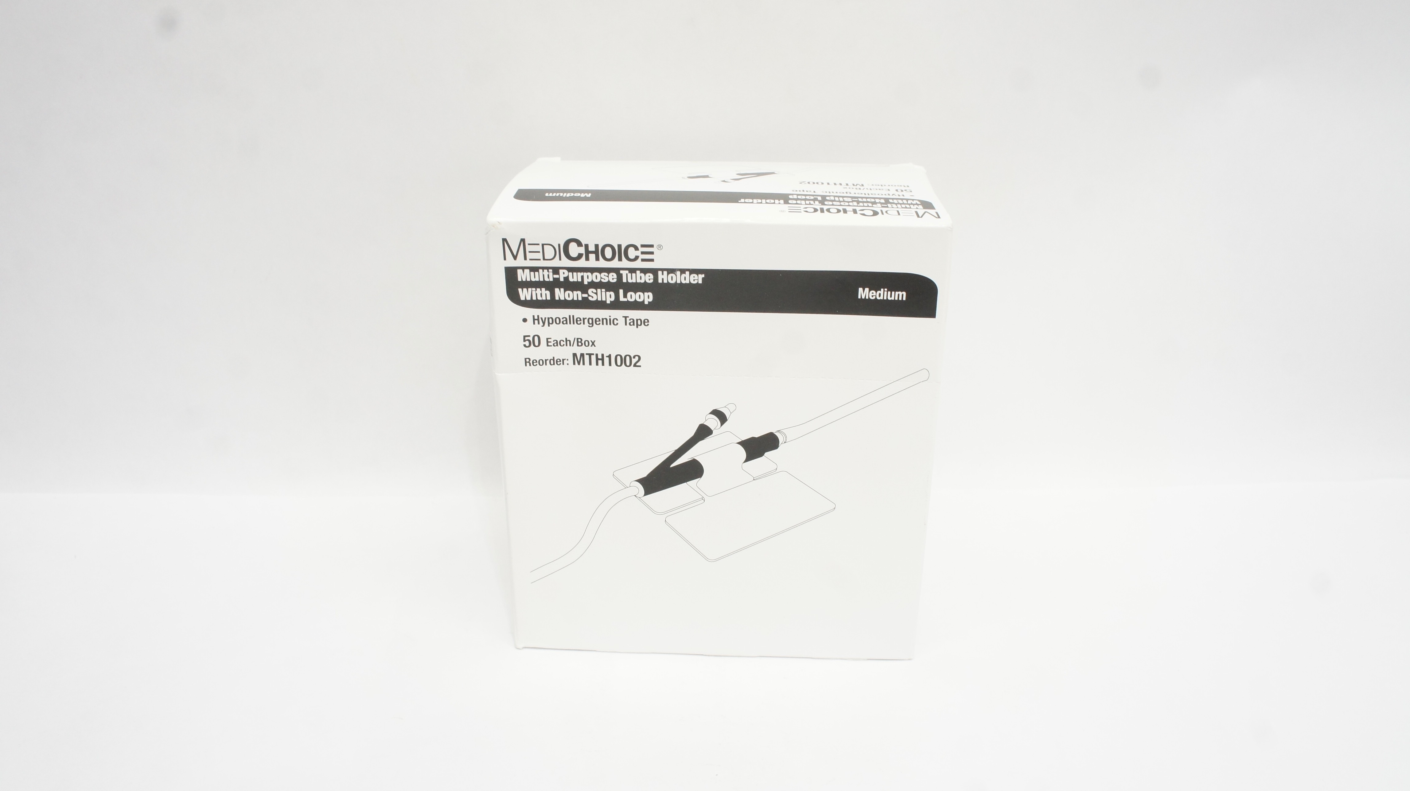MediChoice MTH1002 Multi-Purpose Tube Holder W/Non-Slip Loop,Medium(x)-Box of 50
