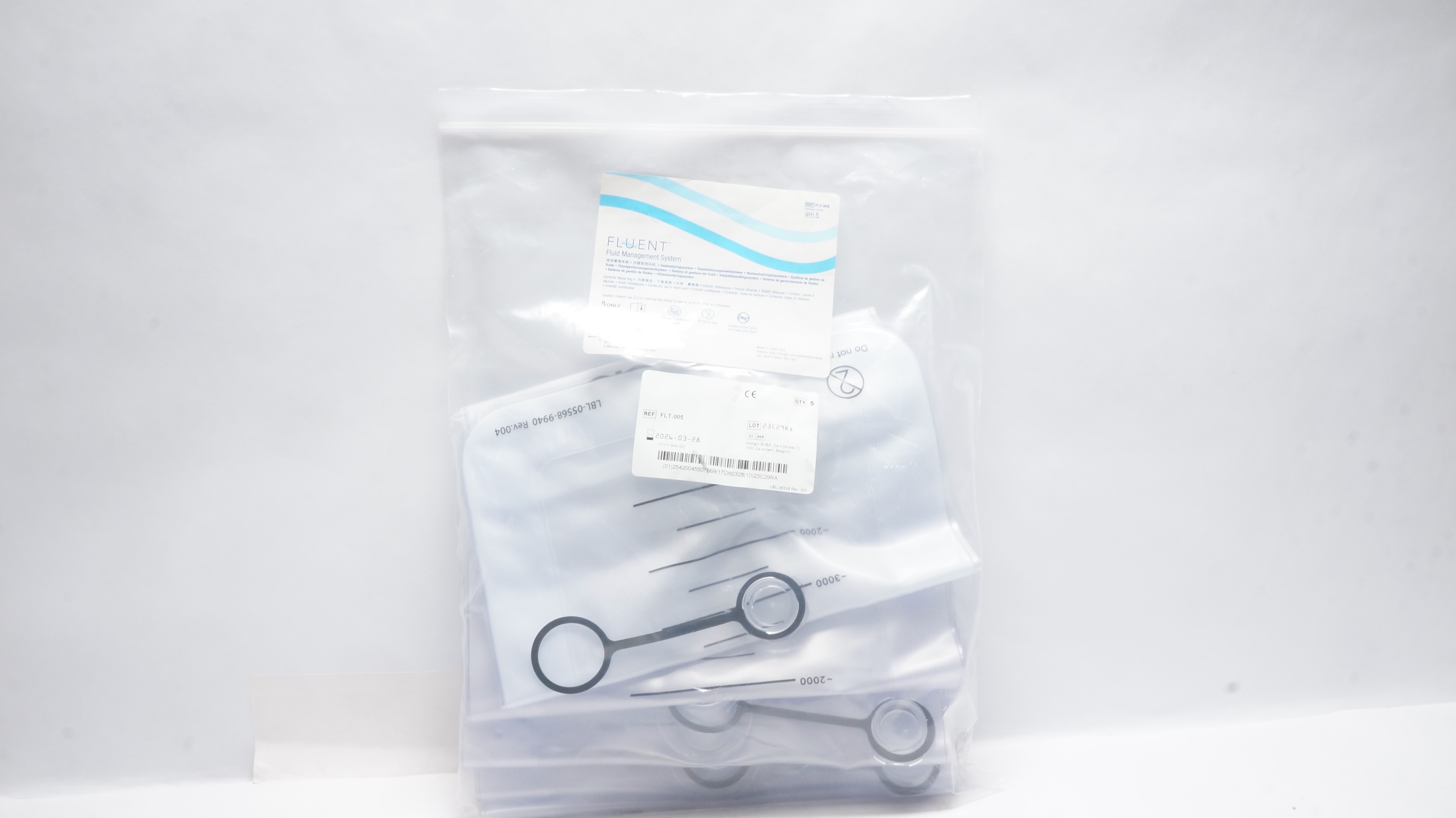 Hologic FLT-005 Fluent Fluid Management System - Waste Bag - Pack of 4