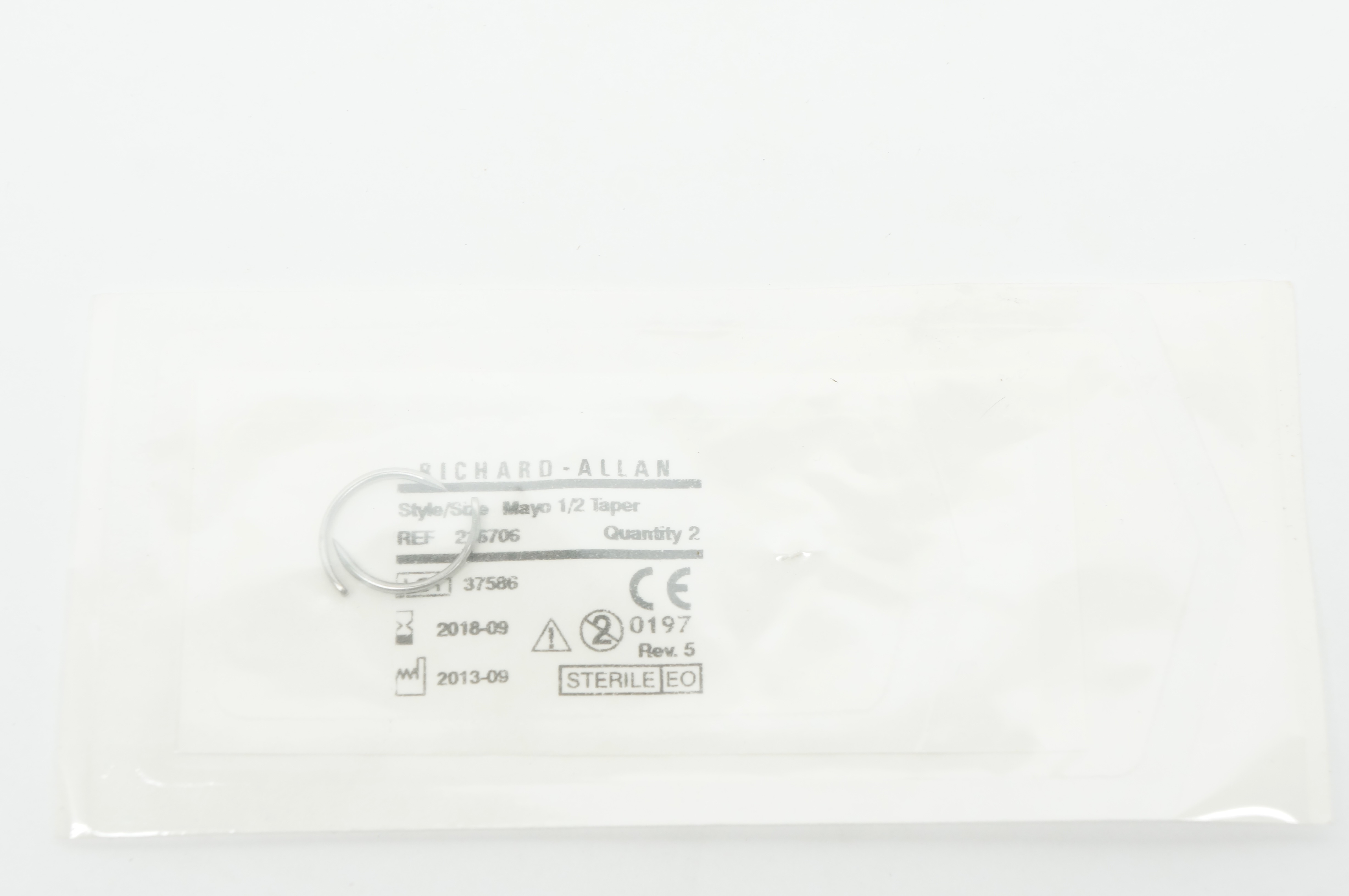 Aspen Surgical 216706 Richard-Allan Ndles, Mayo 1/2 Taper - Pack of 2