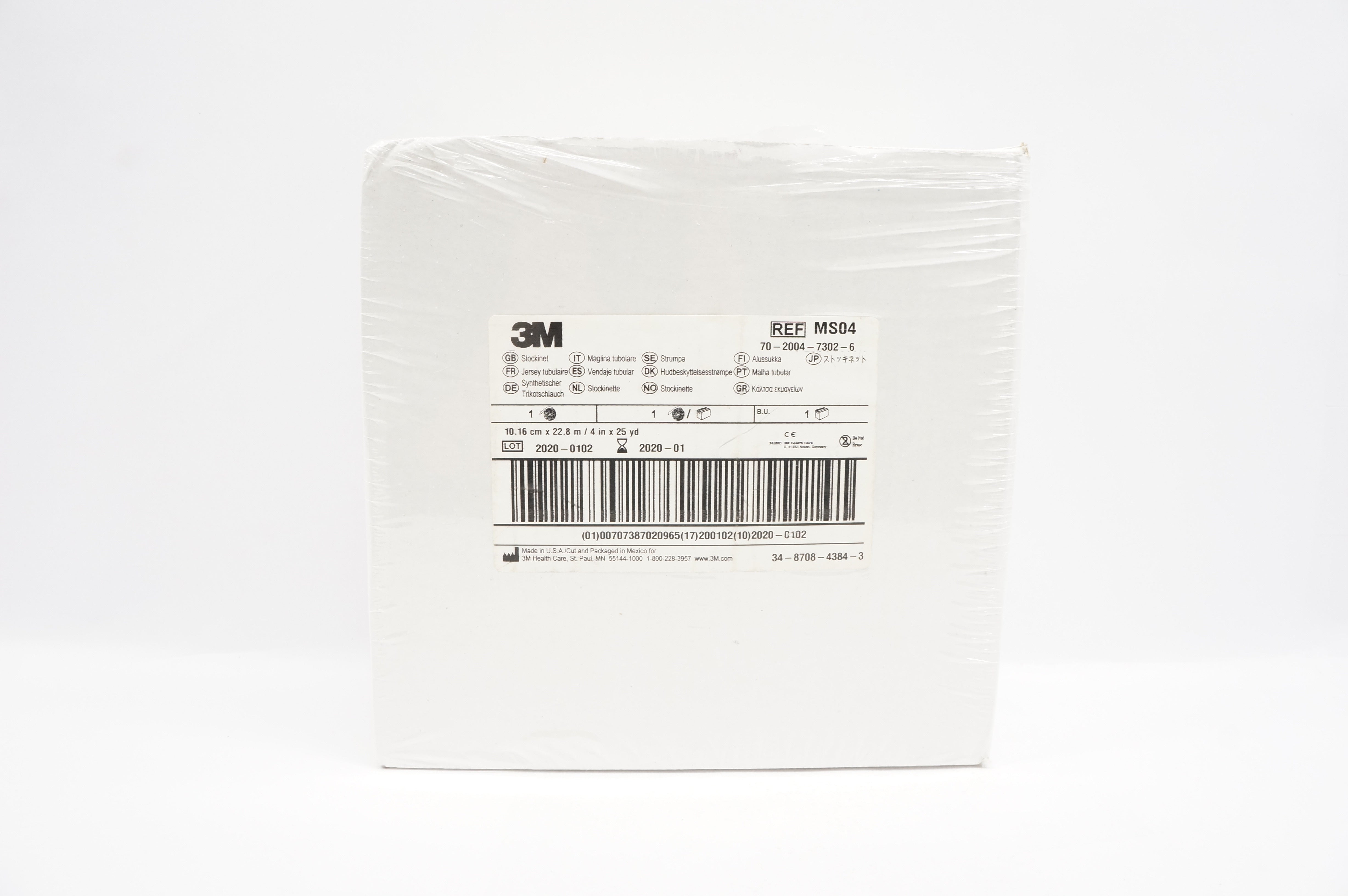 3M MS04 Roll Stockinet 4inch x 25yd (x)
