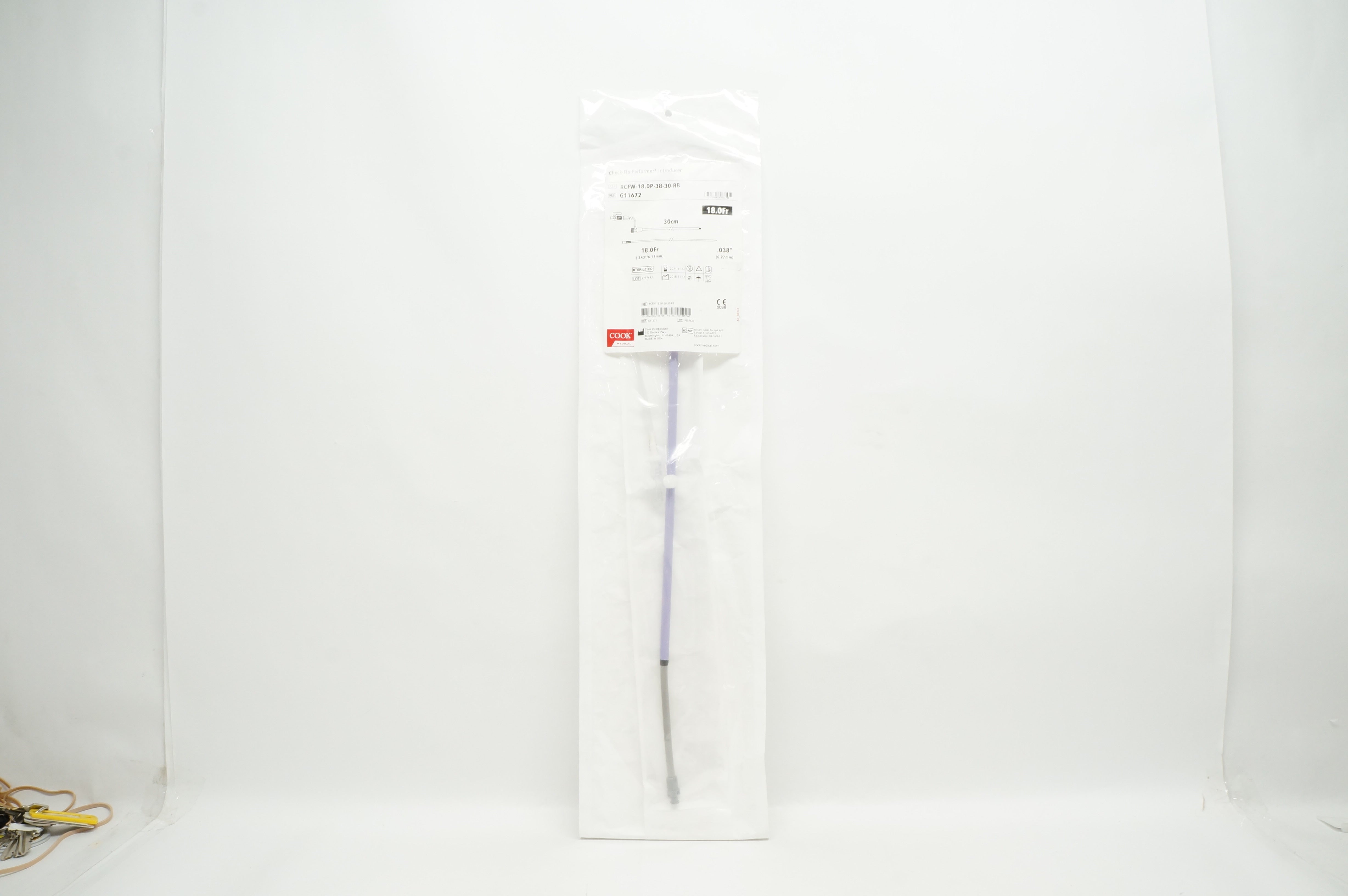 Cook Medical G11672 Flexor Check-Flo Introducer 18.0Fr x .038inch x 30cm
