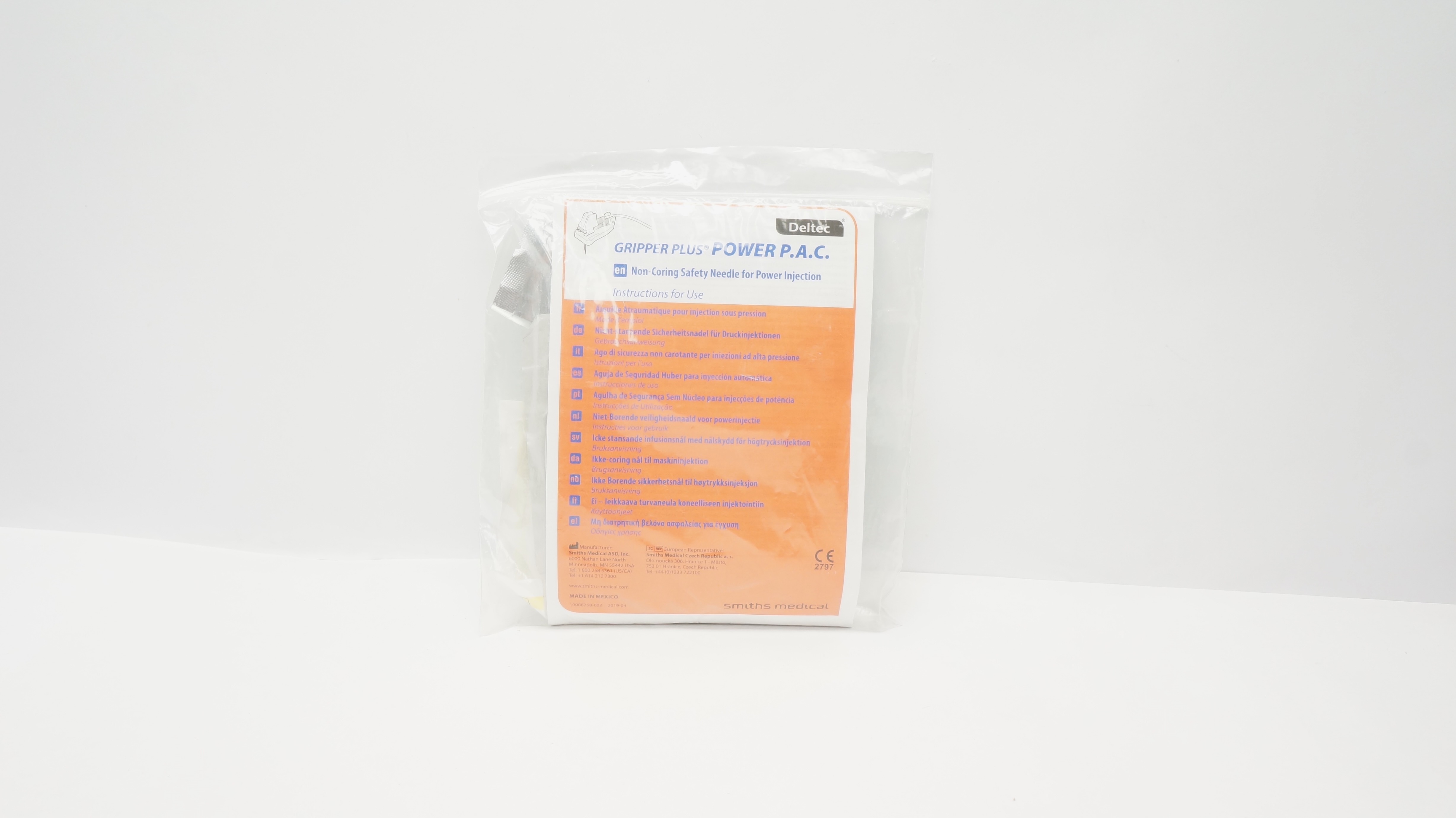 Smiths Medical Deltec Gripper Plus Power P.A.C.Non-Coring Ndle 20G x 3/4inch