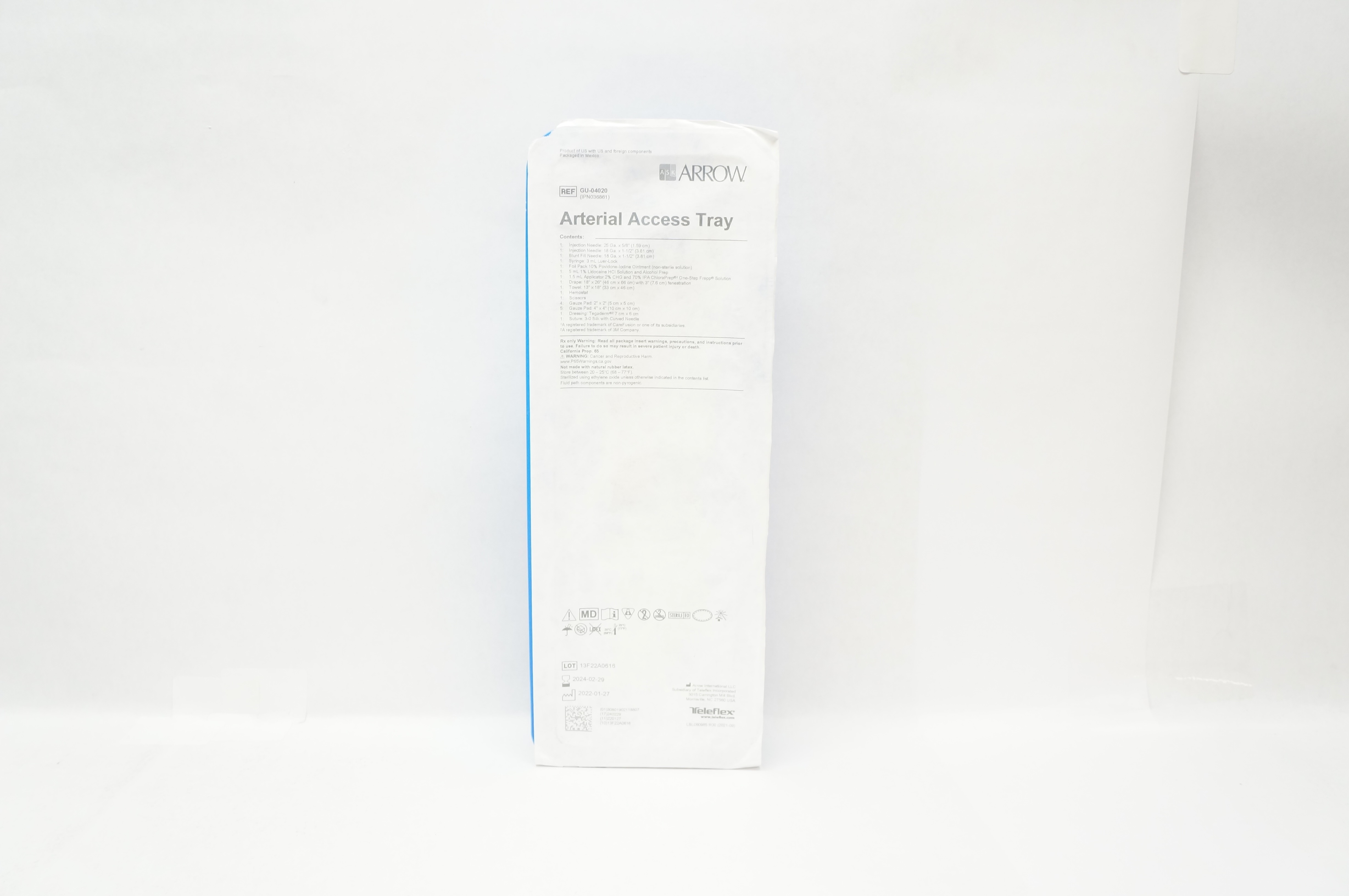 Arrow GU-04020 Arterial Access Tray