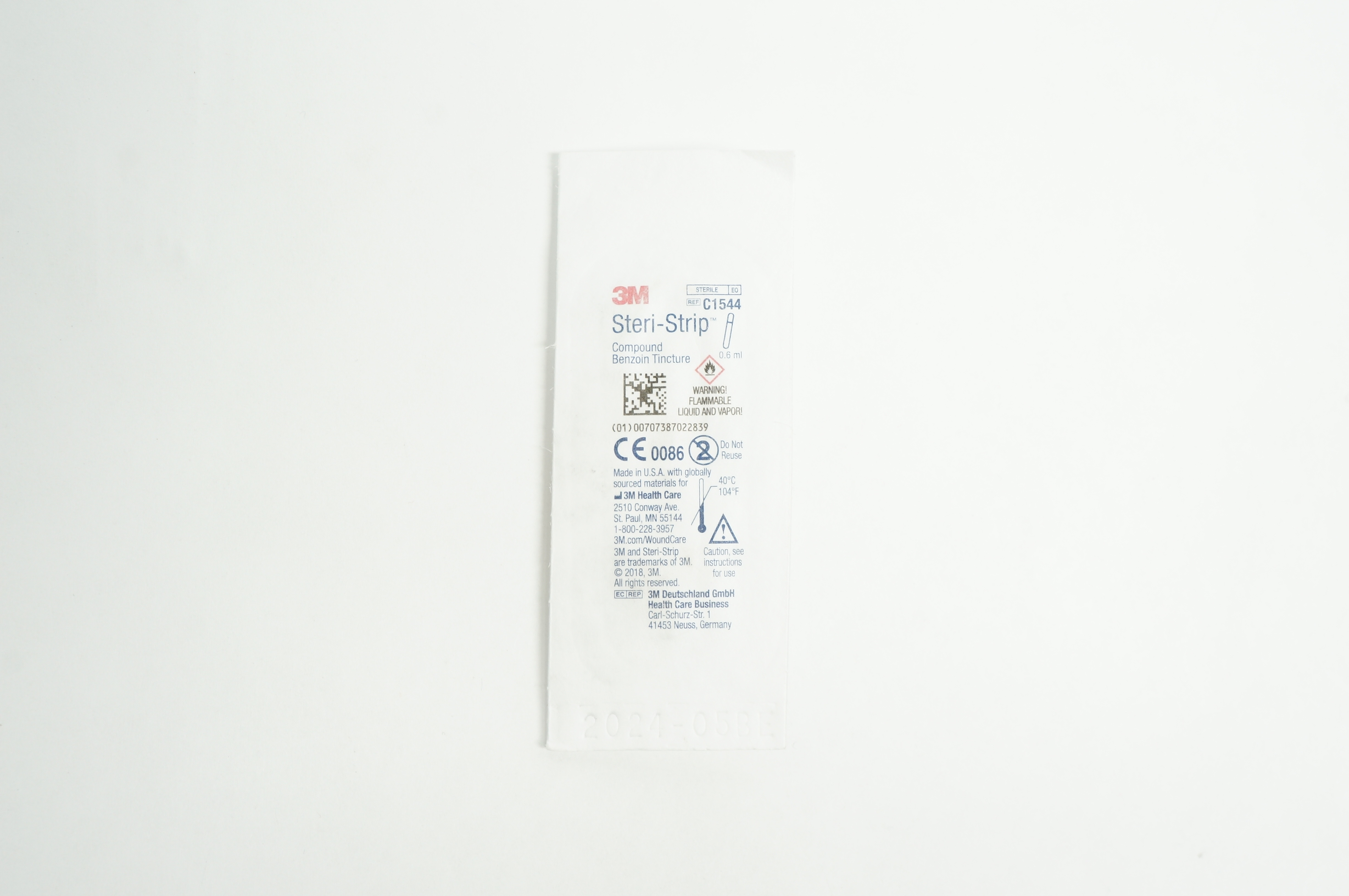 3M C1544 Steri-Strip Compound Benzoin Tincture 0.6mL