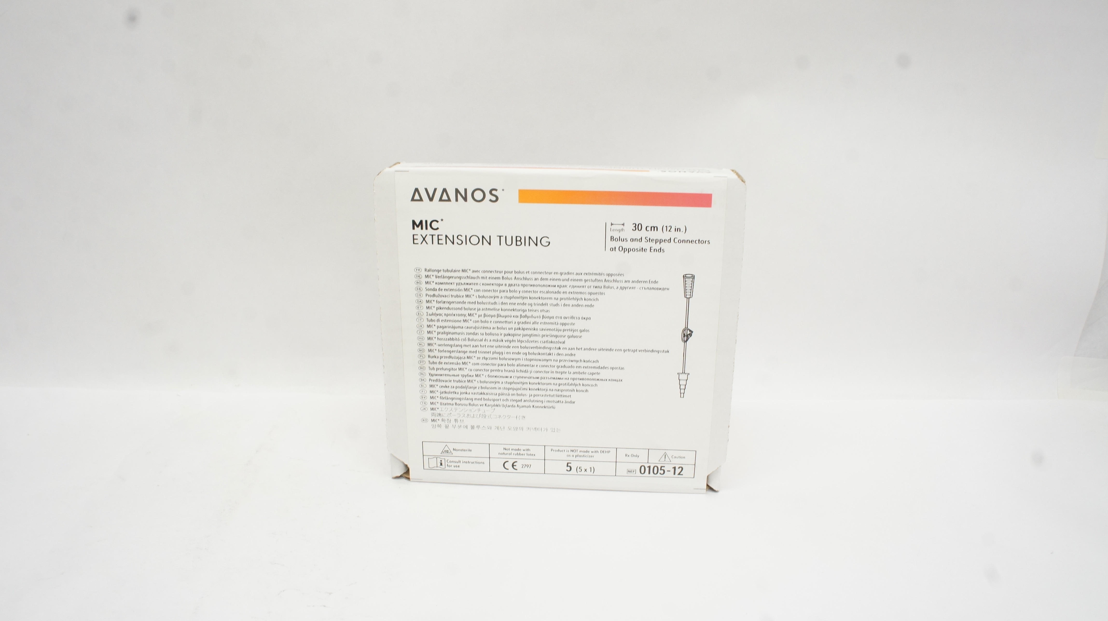 Avanos 0105-12 MIC Extension Tubing 12In - Box of 5