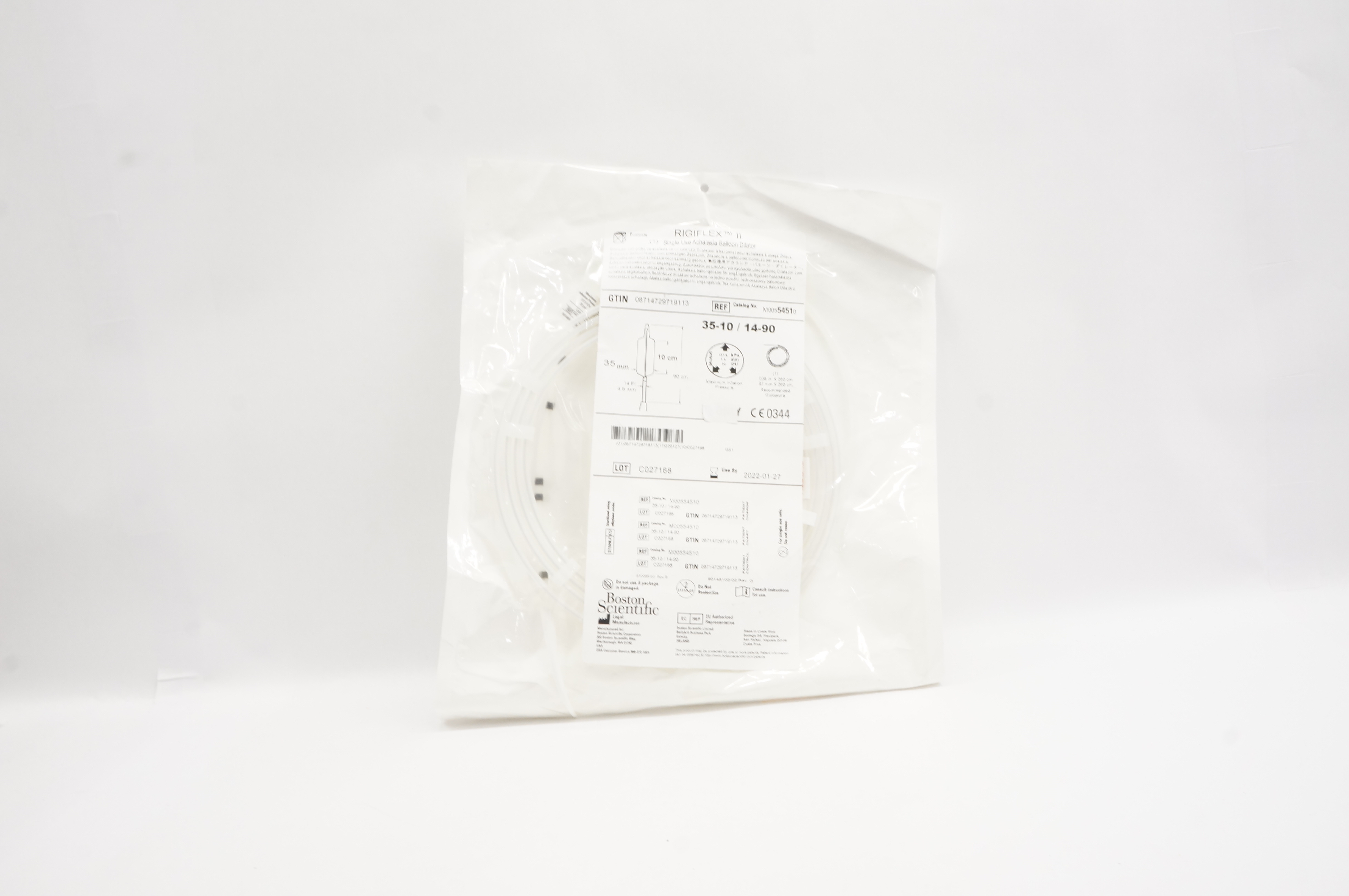 Boston Scientific 5451 RigiflexII Achalasia Balloon Dilator 35-10/14-90