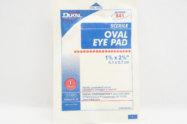 Dukal 841 Oval Eye Pad 1 5/8 inch x 2 5/8inch