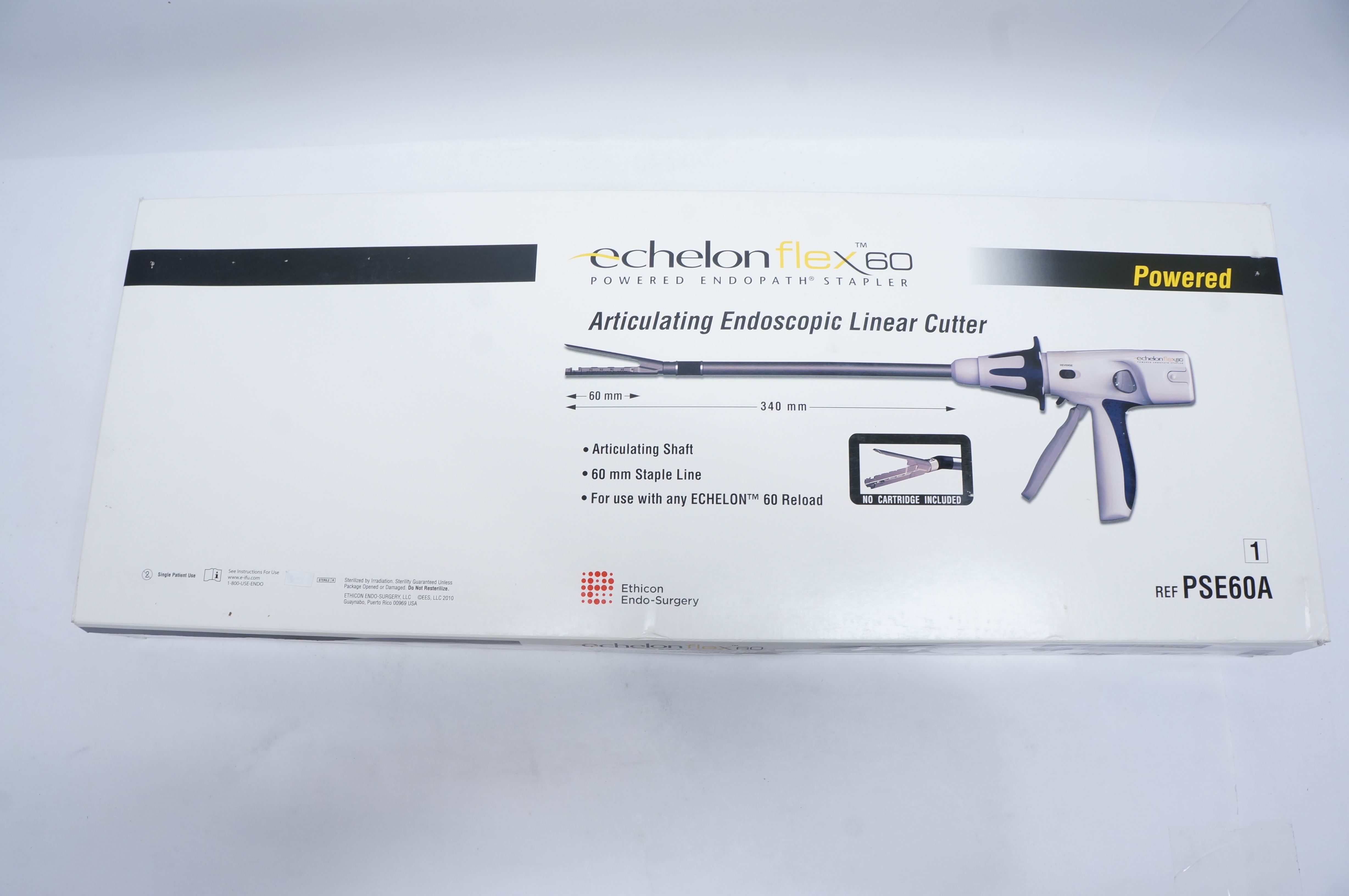 Ethicon PSE60A Echelonflex 60 Articulating Endoscopic Linear Cutter 60x340mm (x)