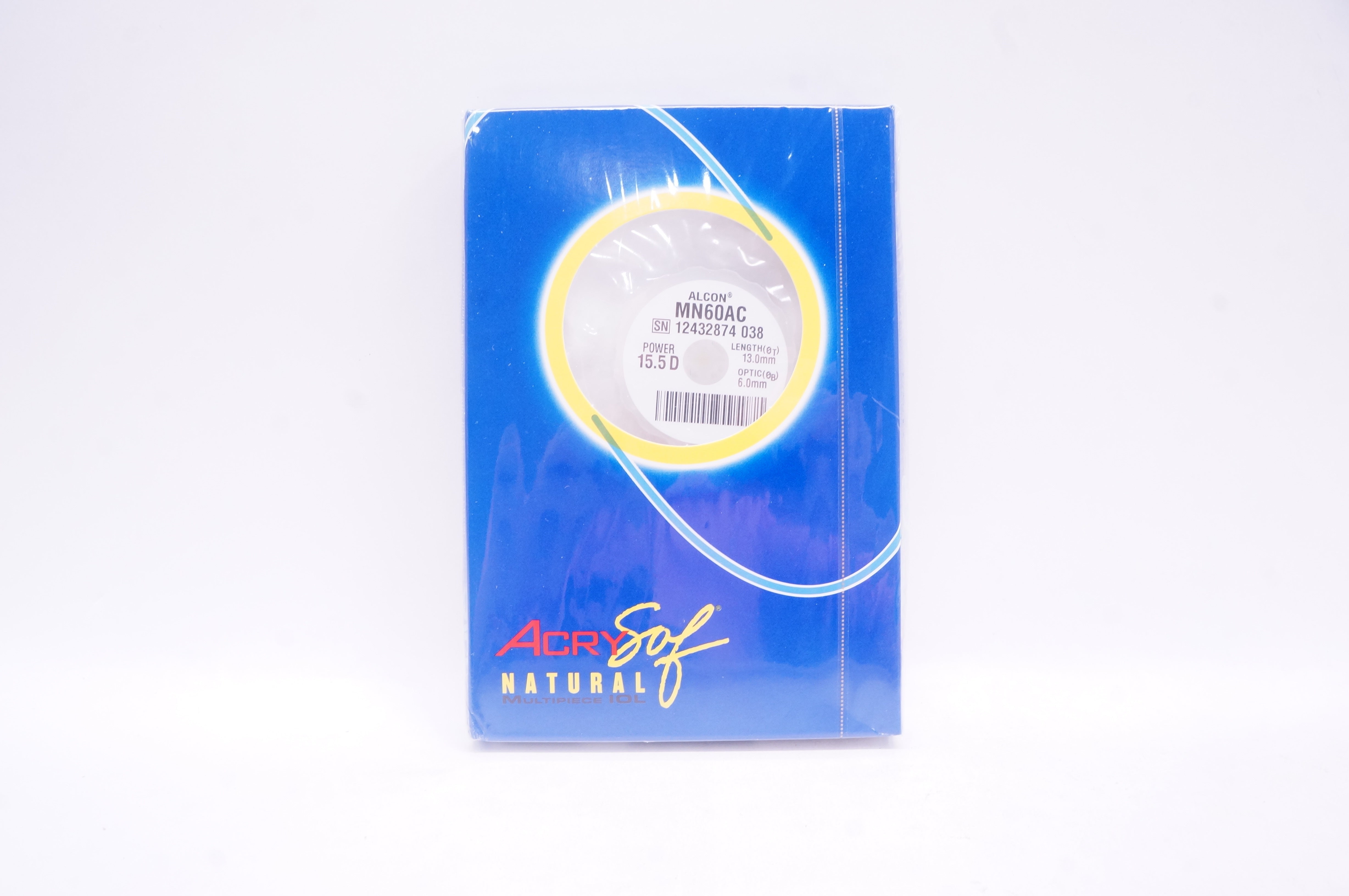 Alcon MN60AC AcrySof Natural Intaocular Lens 15.5 D, Length 13mm,Optic 6.0mm (x)