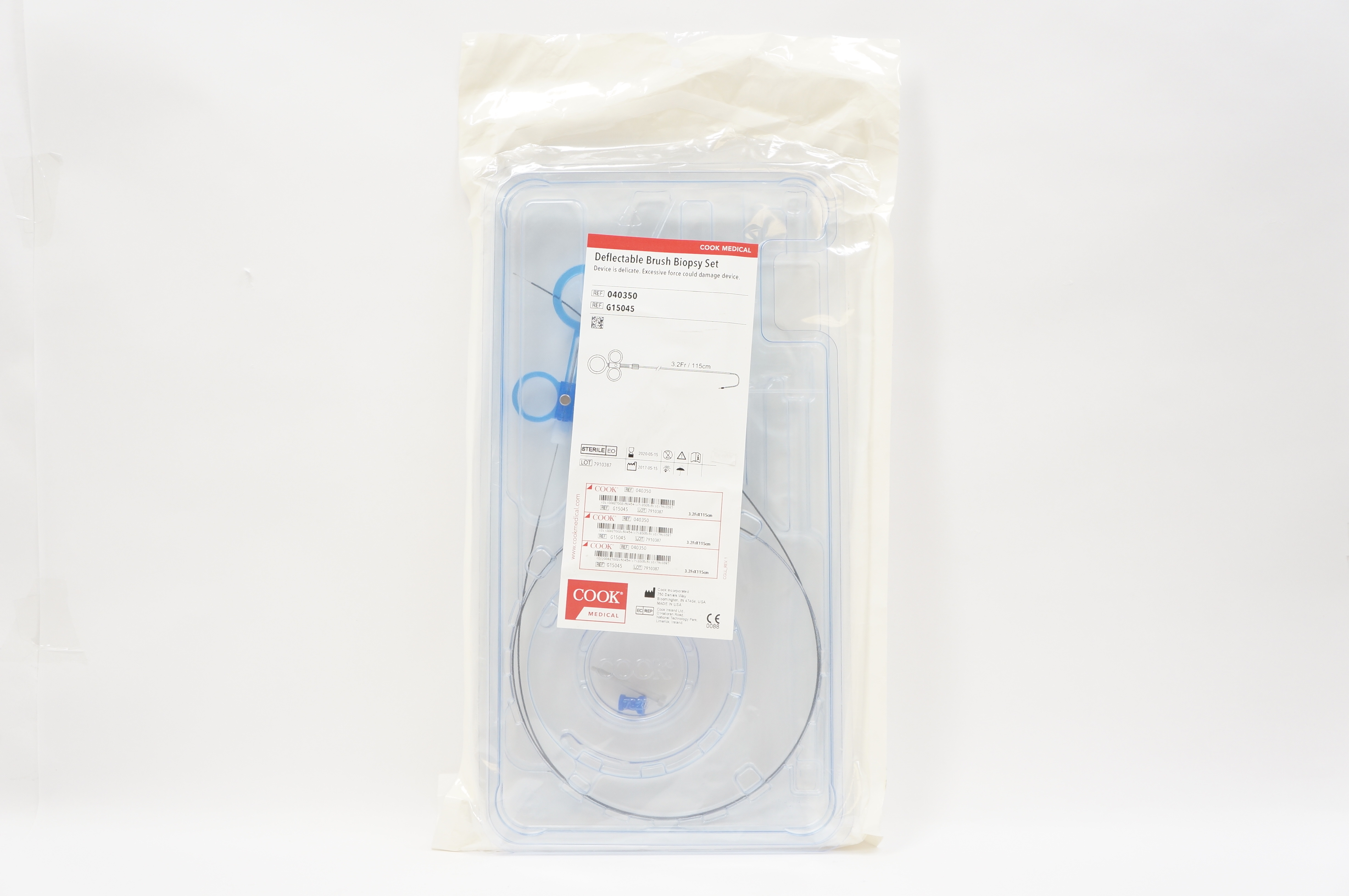 Cook Medical G15045 Deflectable Brush Biopsy Set 3.2Fr. x 115cm (x)