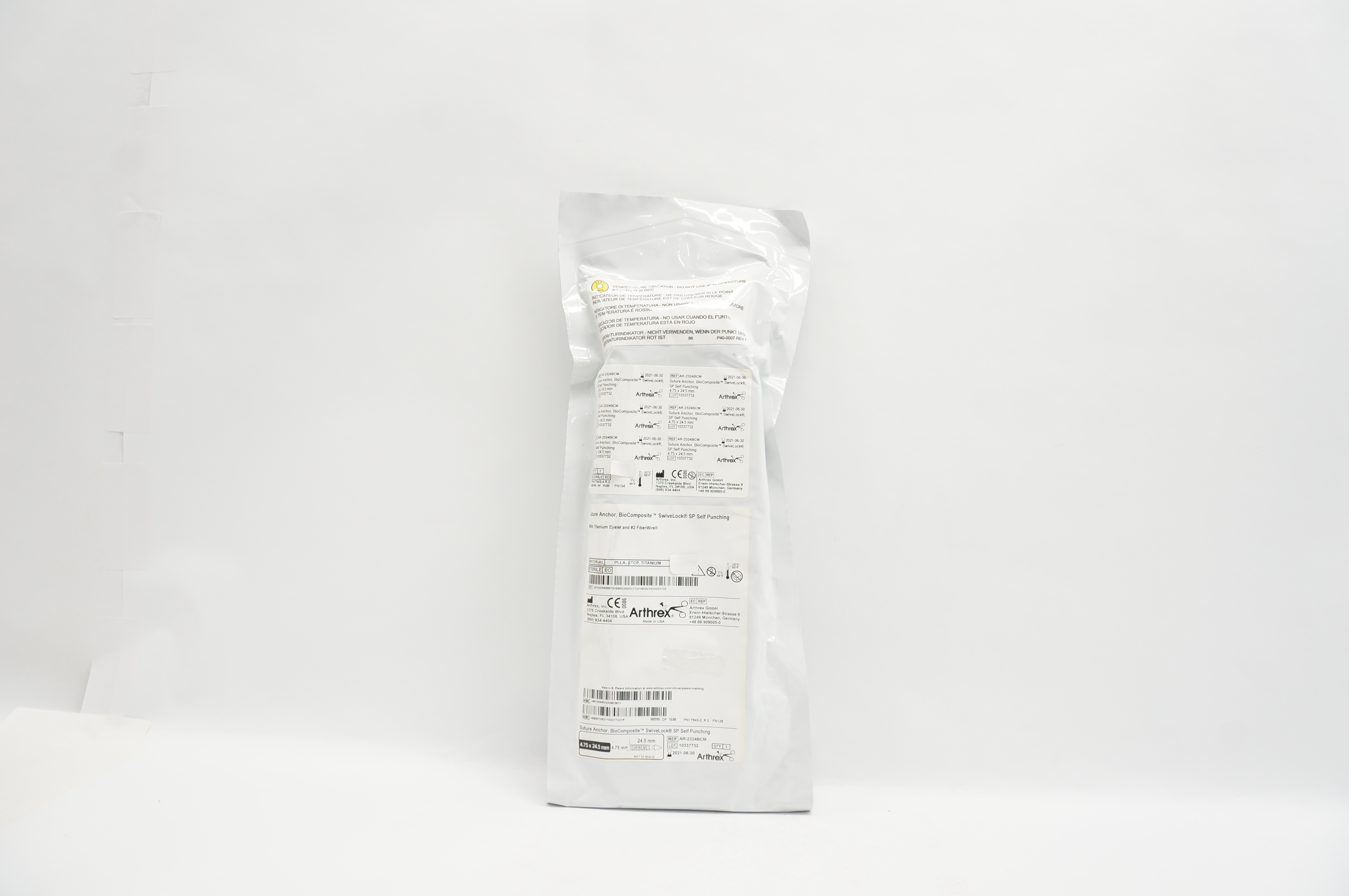 Arthrex AR-2324BCM Suture Anchor, BioComposite SwiveLock SP 4.75 x 24.5mm (x)