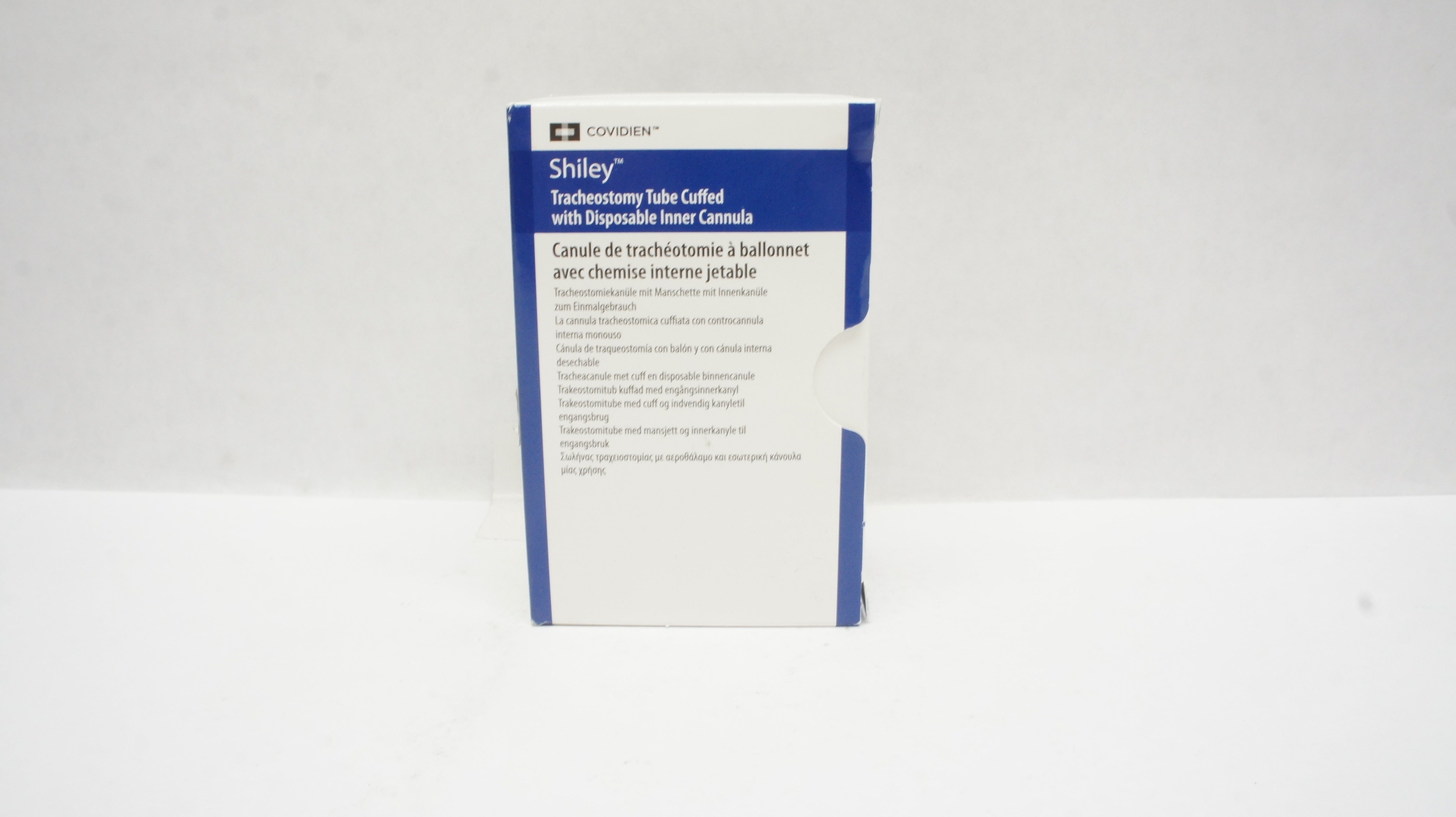 Covidien 8DCT Shiley Tracheostomy Tube Cuffed 7.6mmID x 12.2mmOD x 27.0mm x 79mm