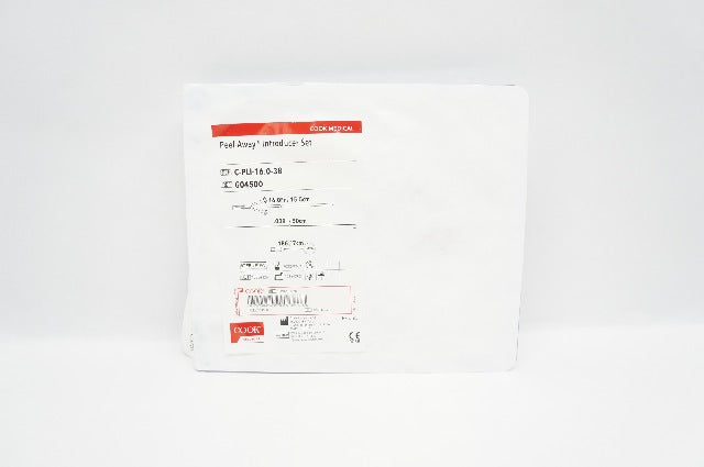 Cook Medical G04500 Peel-Away Introducer Set 16.0Fr x .038inch x 18G (x)