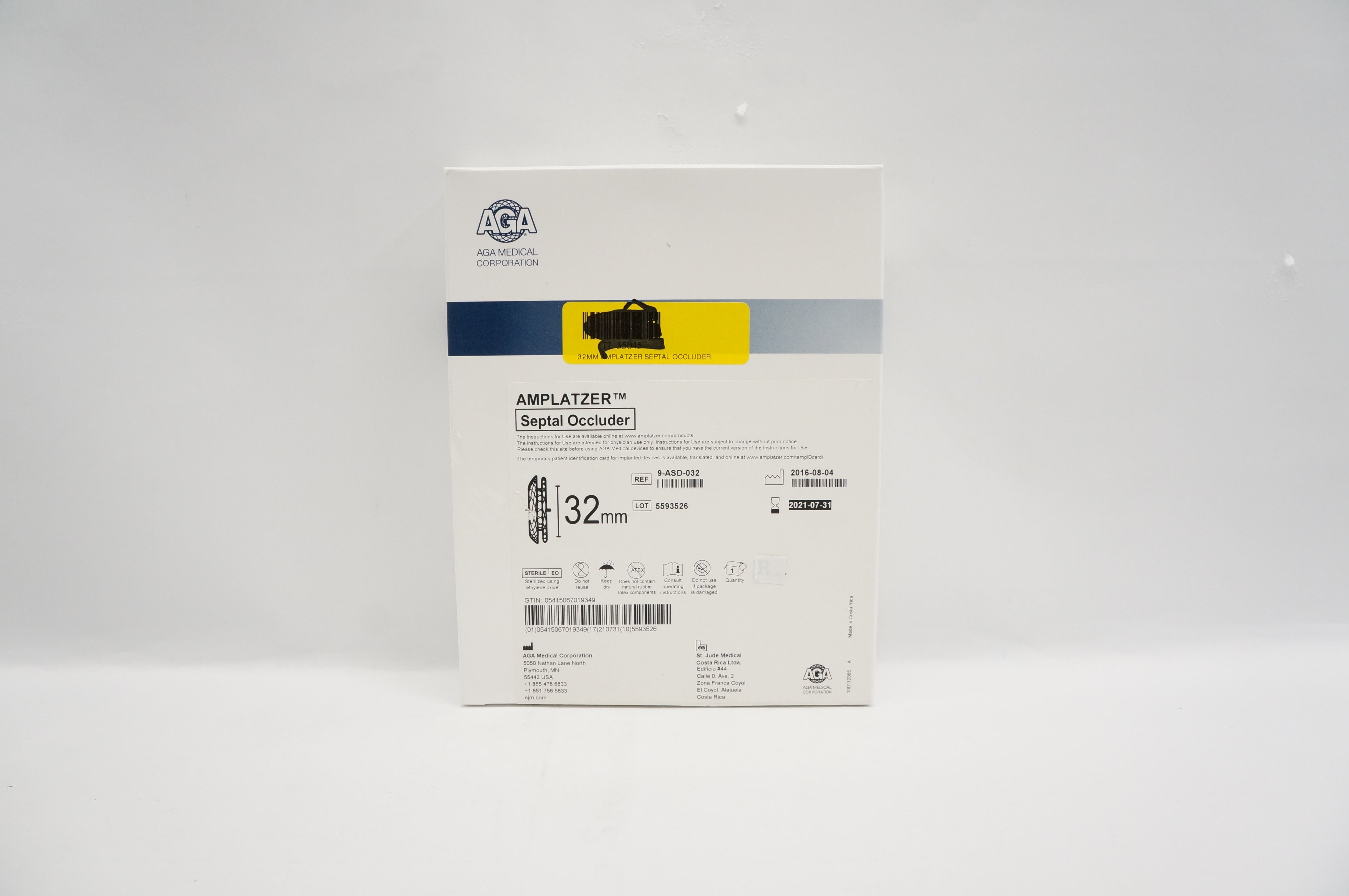 AGA Medical 9-ASD-032 Amplatzer Septal Occluder 32mm (x)