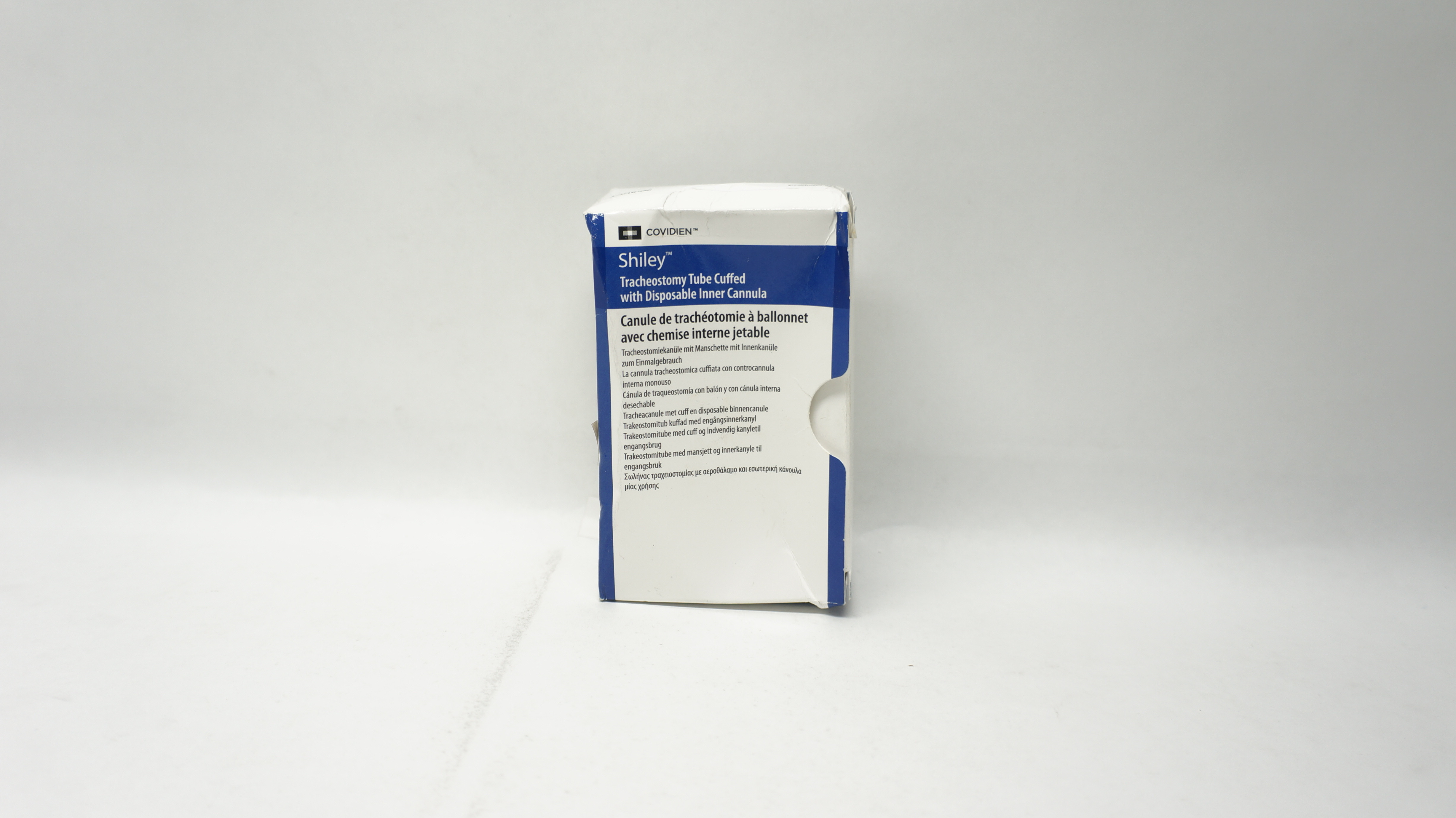 Covidien 8DCT Shiley Tracheostomy Tube Cuffed 7.6mm x 12.2mm x 27.0mm x 79mm