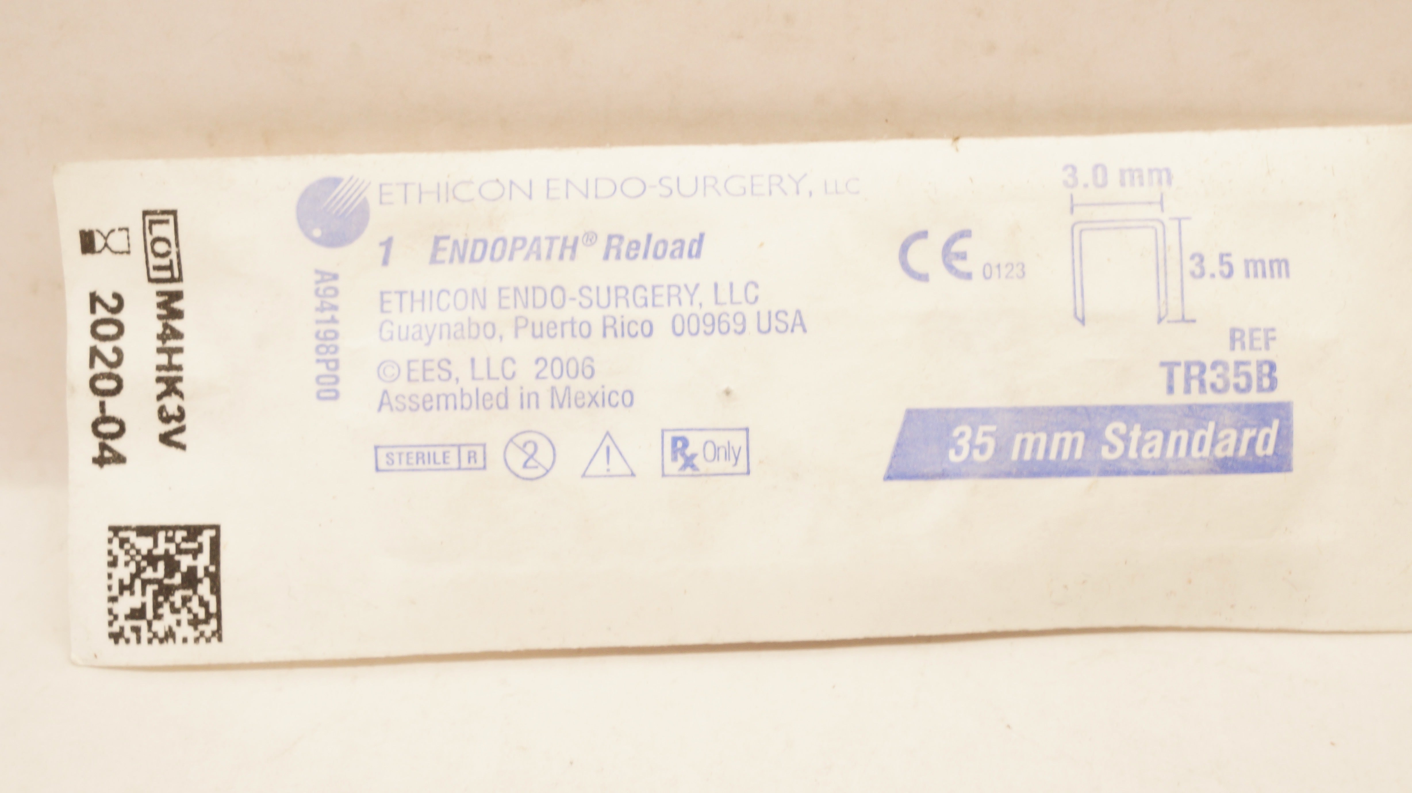 Ethicon TR35B 1Endopath 35mm Standard Reload 3.0mm x 3.5mm (x)