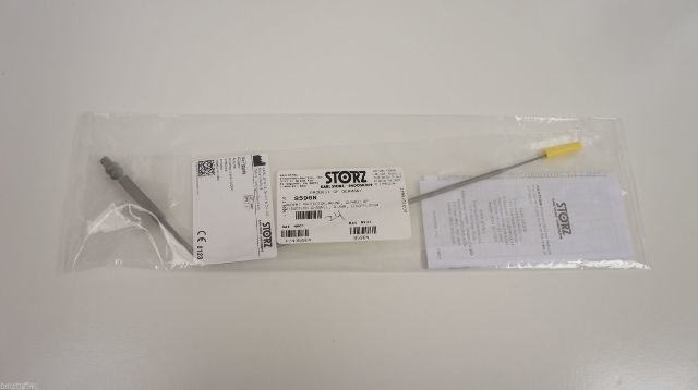 Karl Storz 8596N Rudert Protector Round Curved Up with Suction Channel 3mm x23cm