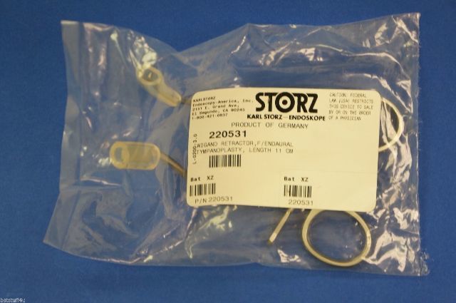 Karl Storz 220531 Wigand Retractor F/Endaural Tymanoplasty Length 11cm
